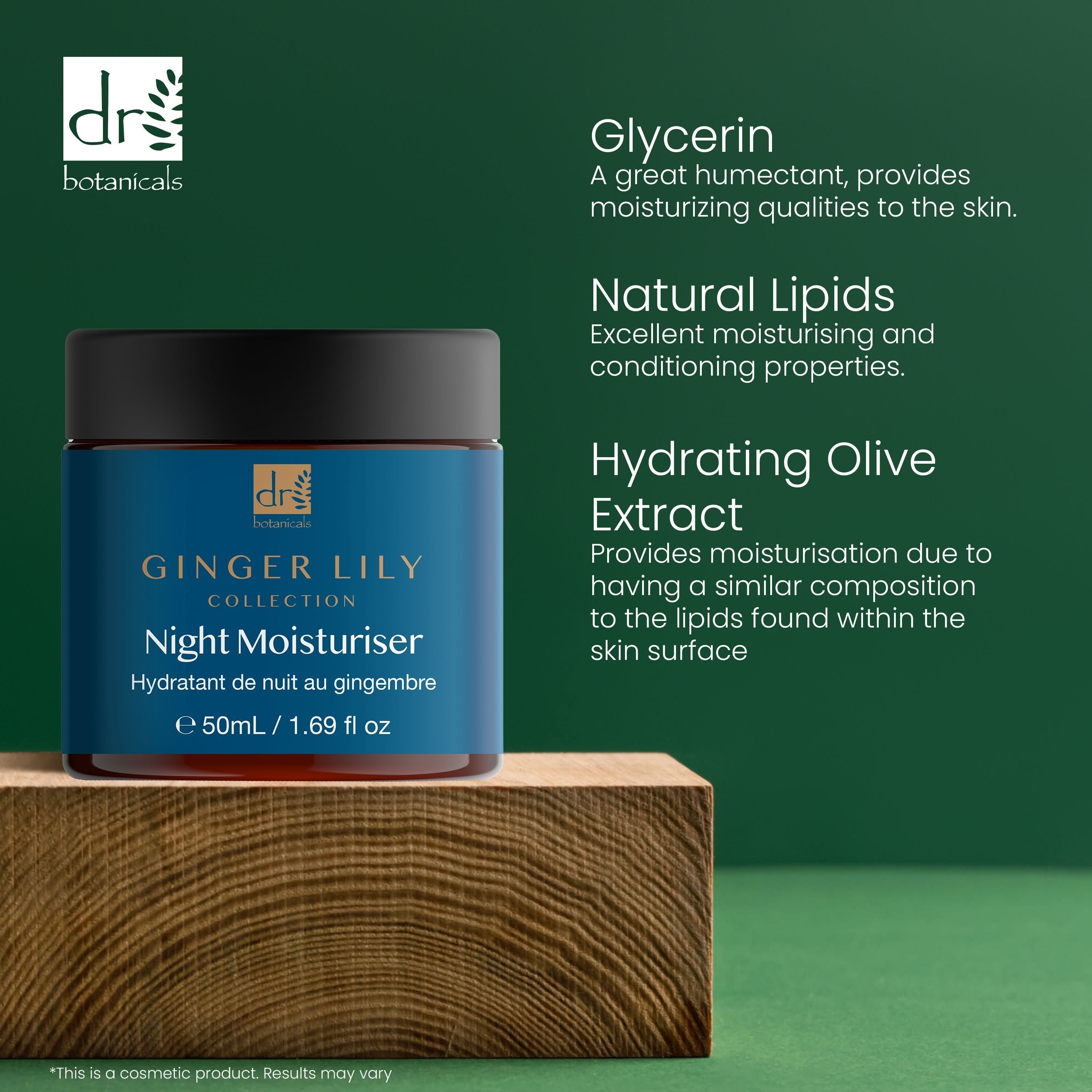 Dr Botanicals Gingerlily Night Moisturiser 50ml Twin Value Savings Pack - skinChemists
