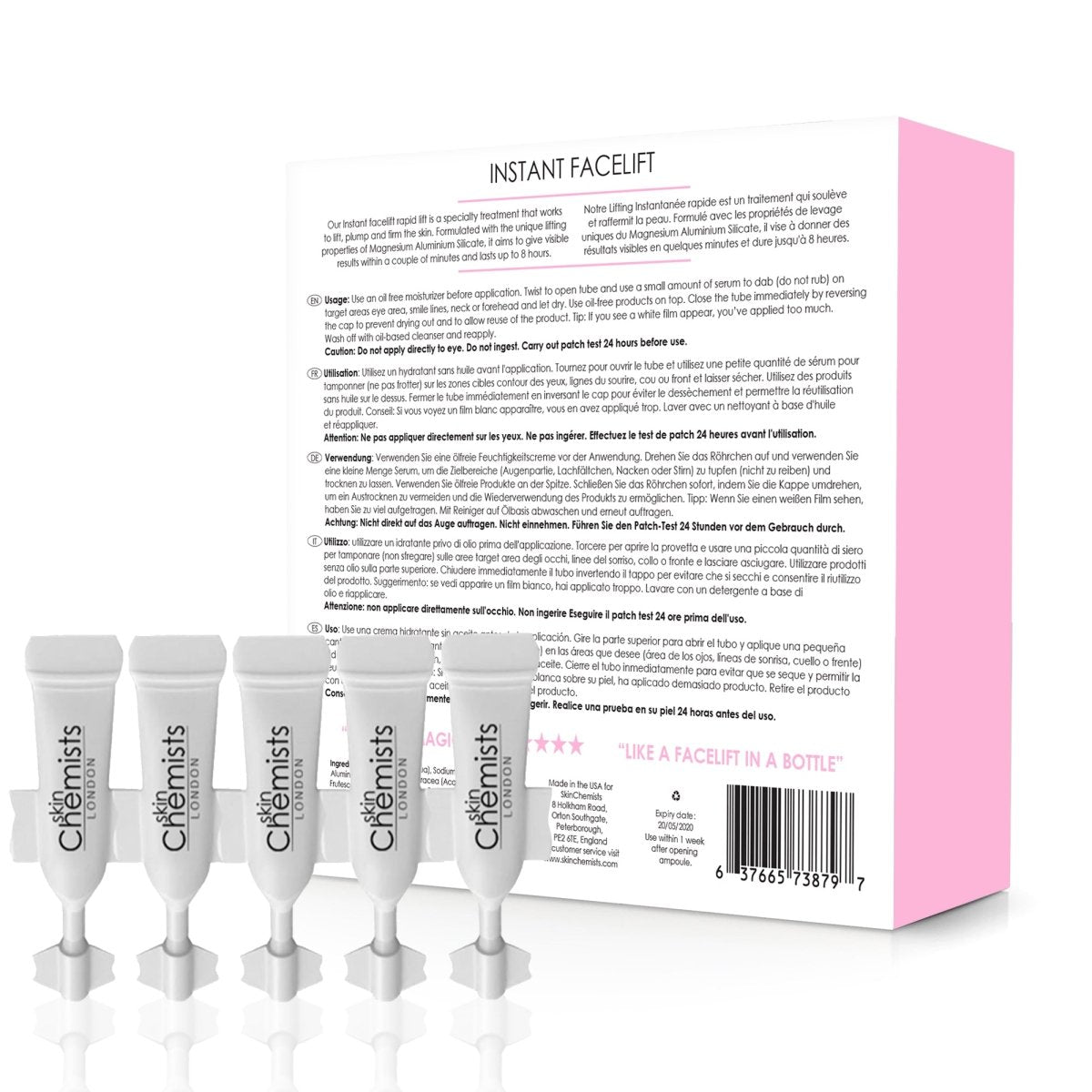 skinChemists Advanced Facelift Serum with Hyaluronic Acid & Peptides - skinChemists