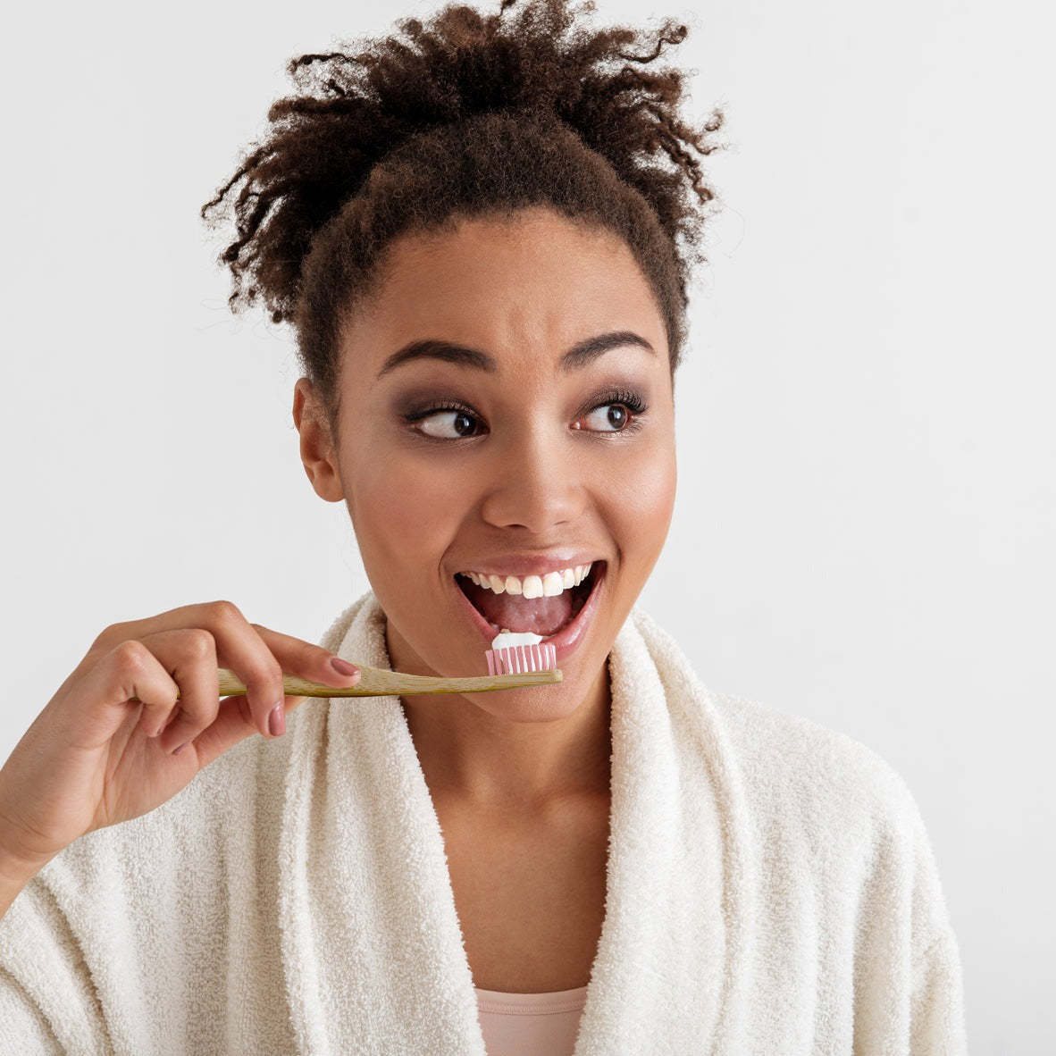 Dr Botanicals Bamboo Toothbrush Pink Twin Value Savings Pack - skinChemists