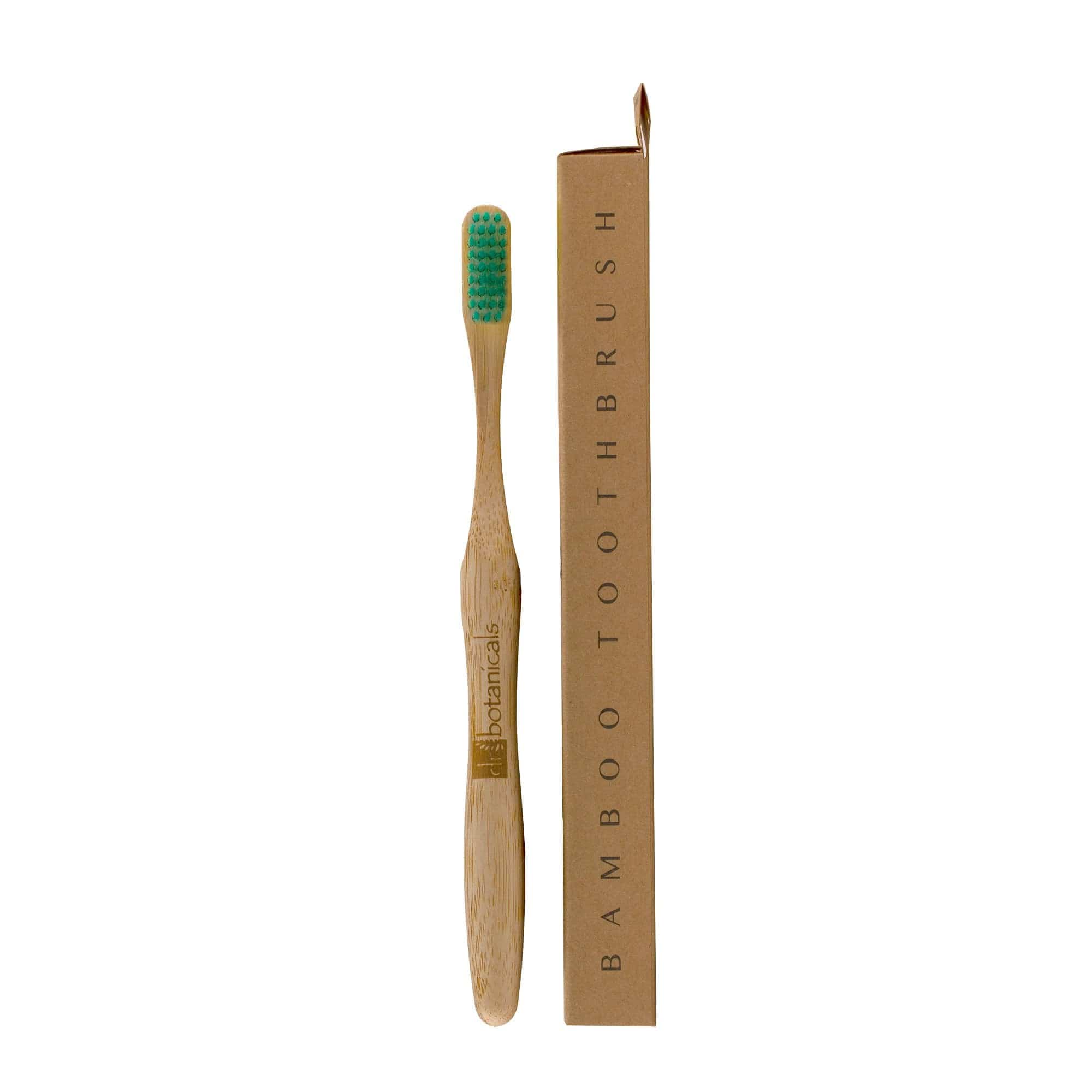 Dr Botanicals Bamboo Toothbrush Green Twin Value Savings Pack - skinChemists
