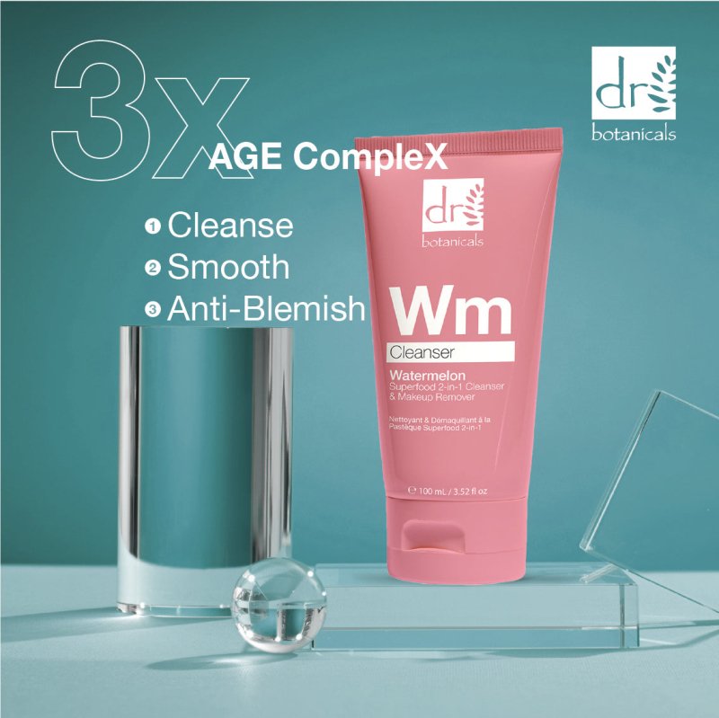 Watermelon Superfood 2-in-1 Cleanser & Makeup Remover with Glycolic Acid, Salicylic Acid and Lactic Acid 100ml - skinChemists