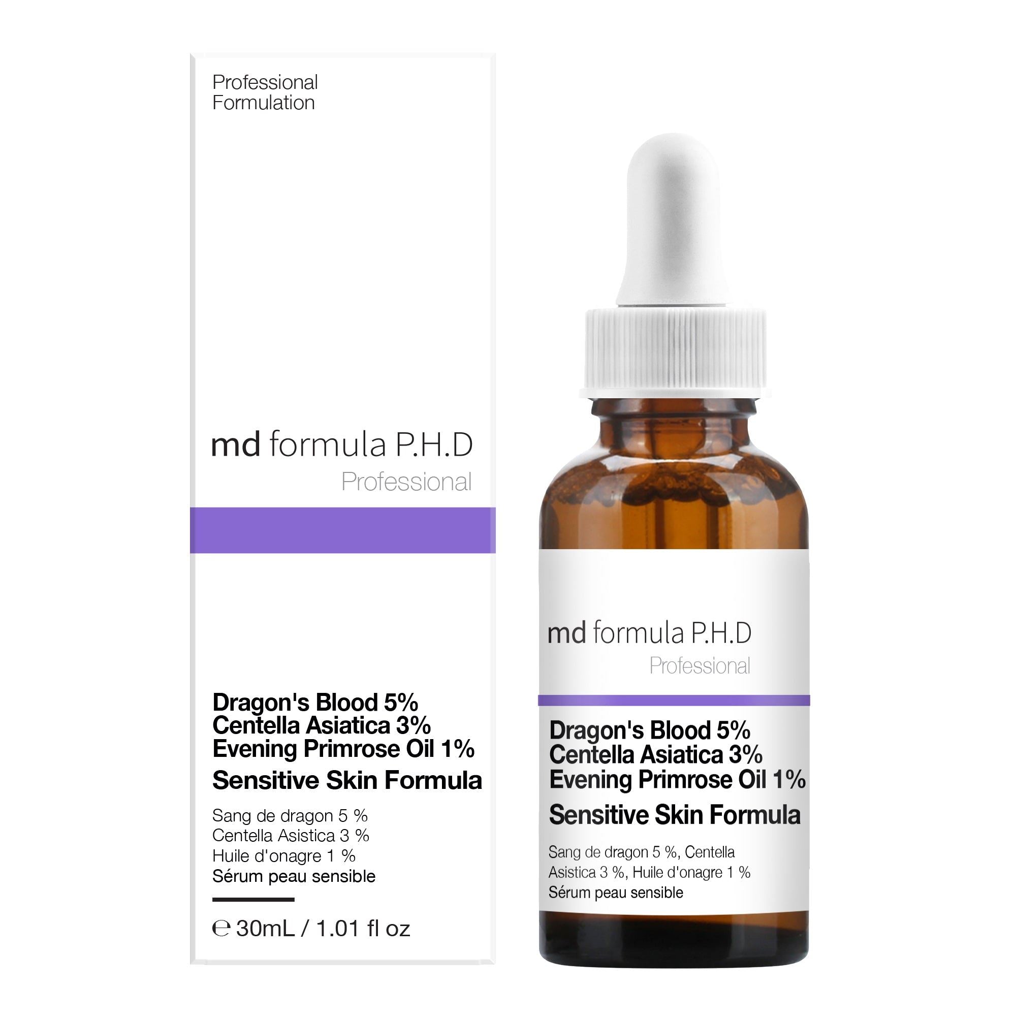 Sensitive Skin Serum Dragon's Blood 5%, Centella Asistica 3%, Evening Primrose Oil 1% 30ml