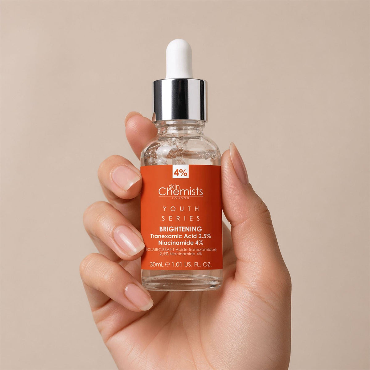 Tranexamic Acid 2.5%, Niacinamide 4% Brightening Facial Serum 30ml - skinChemists