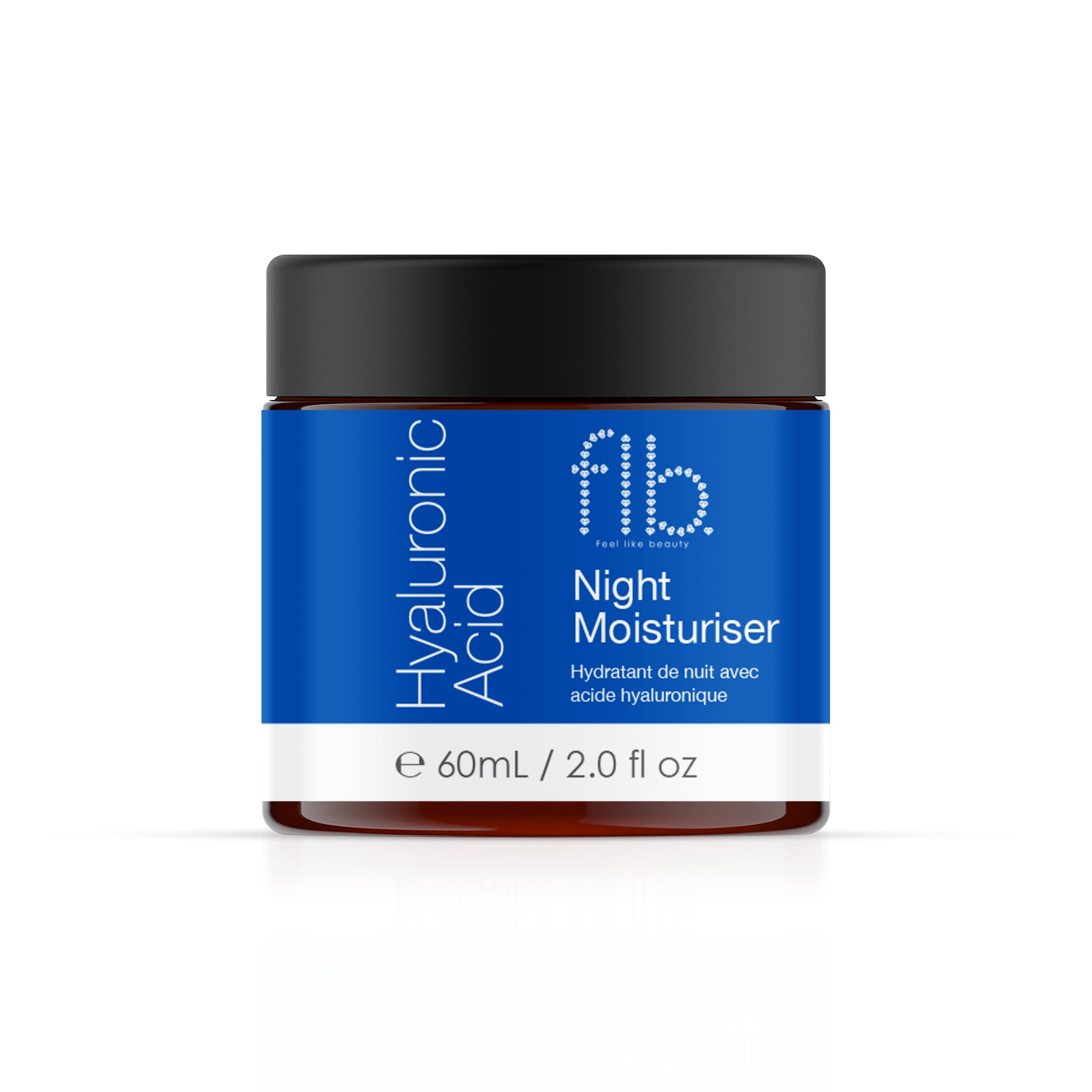 Feel Like Beauty Hyaluronic Acid Night Moisturiser 60ml Twin Value Savings Pack