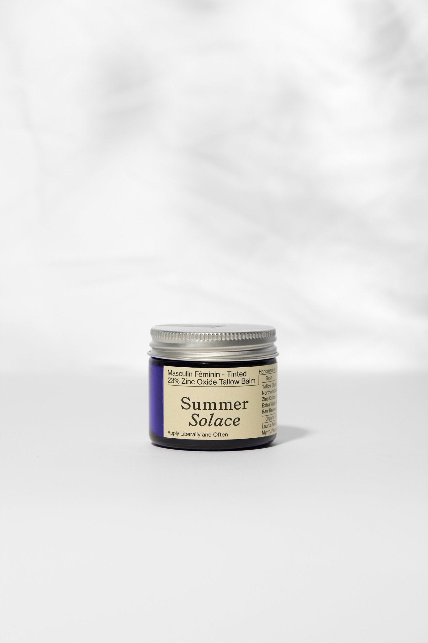 23% Non-Nano Zinc Tinted Tallow Balm | Deodorant Benefits | Scented
