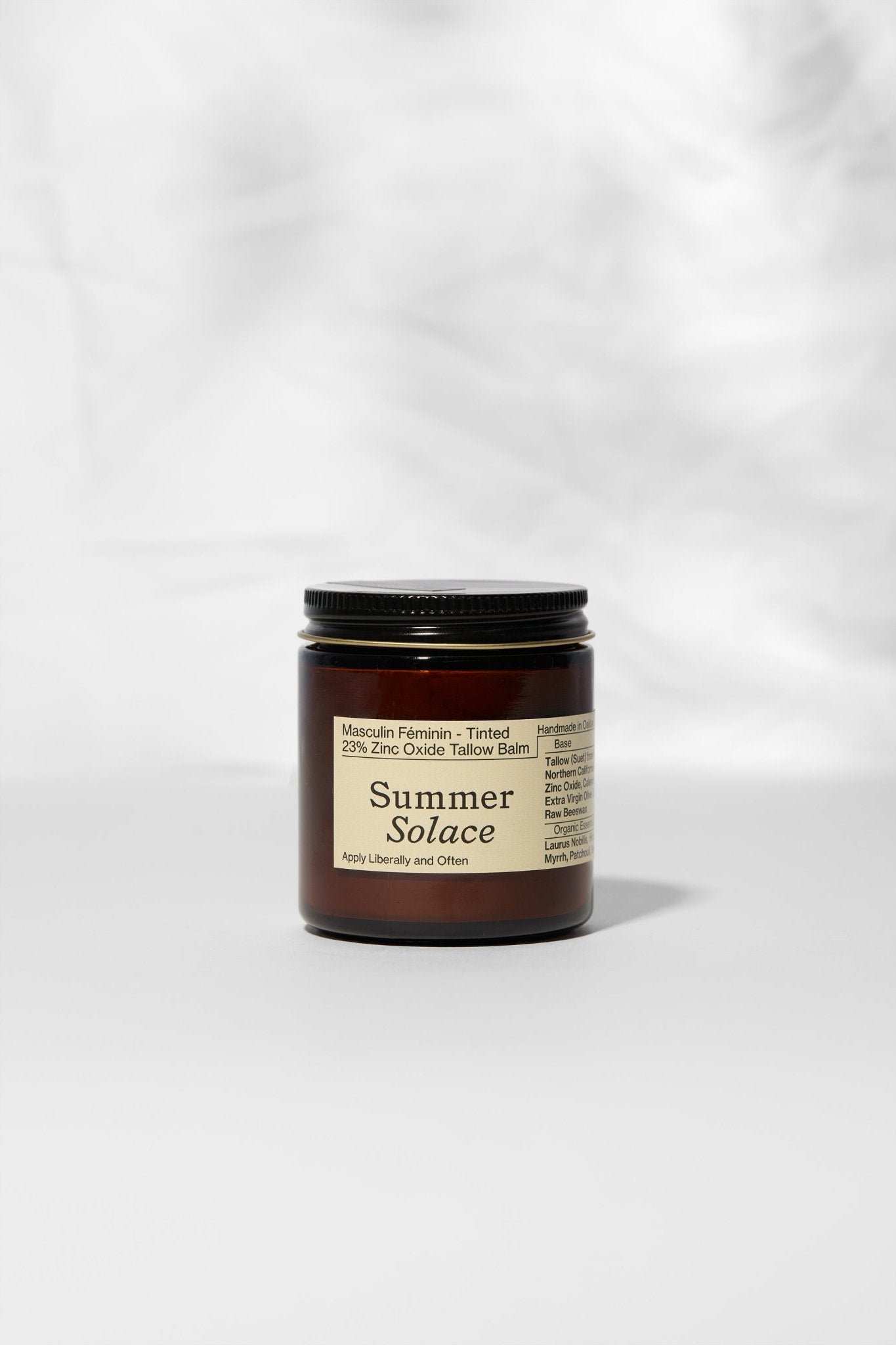 23% Non-Nano Zinc Tinted Tallow Balm | Deodorant Benefits | Scented