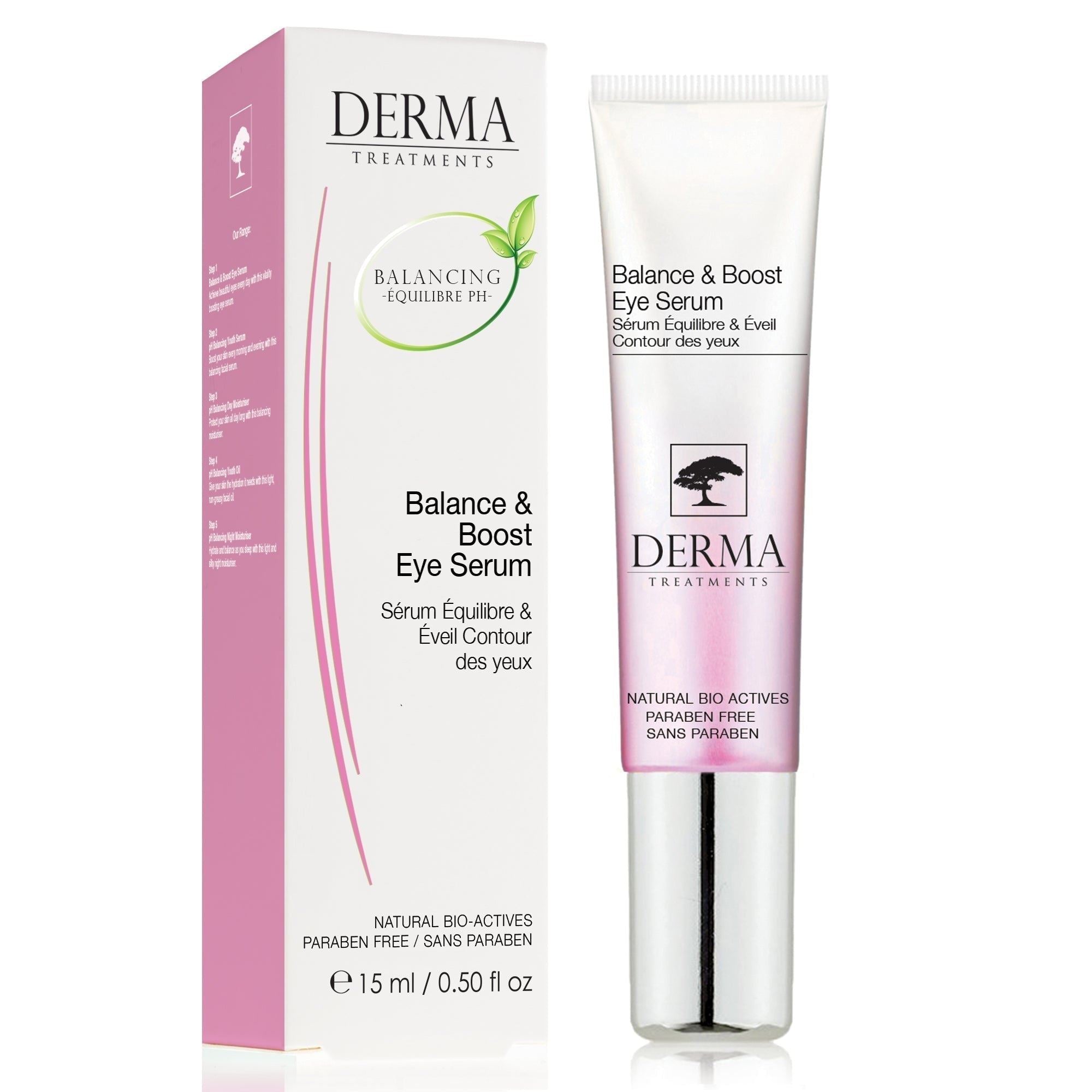 Derma Treatments Balance & Boost Eye Serum 15ml Twin Value Savings Pack