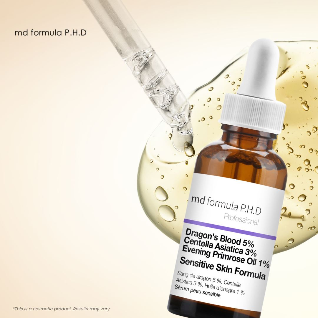 Sensitive Skin Serum Dragon's Blood 5%, Centella Asistica 3%, Evening Primrose Oil 1% 30ml