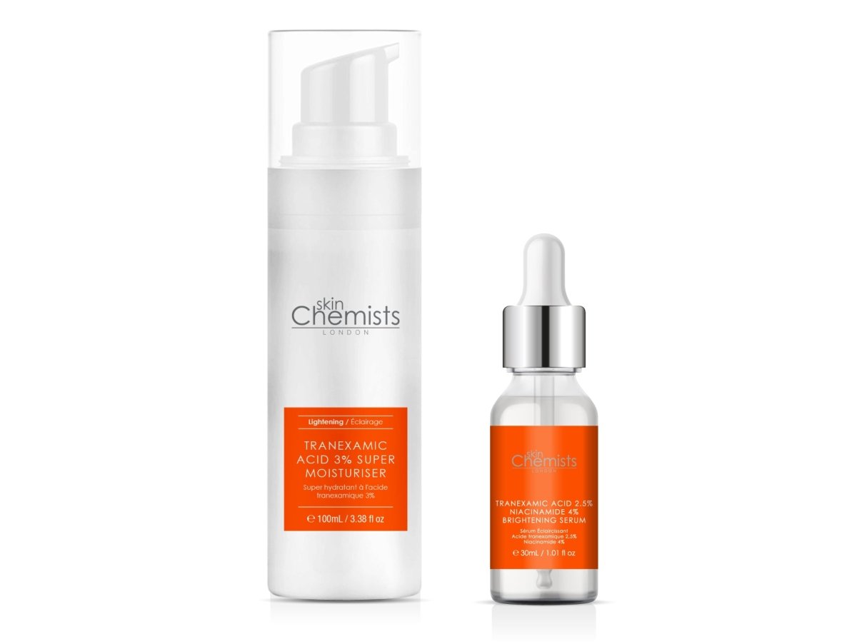 3% Tranexamic Moisturiser Cream & Serum Kit - skinChemists