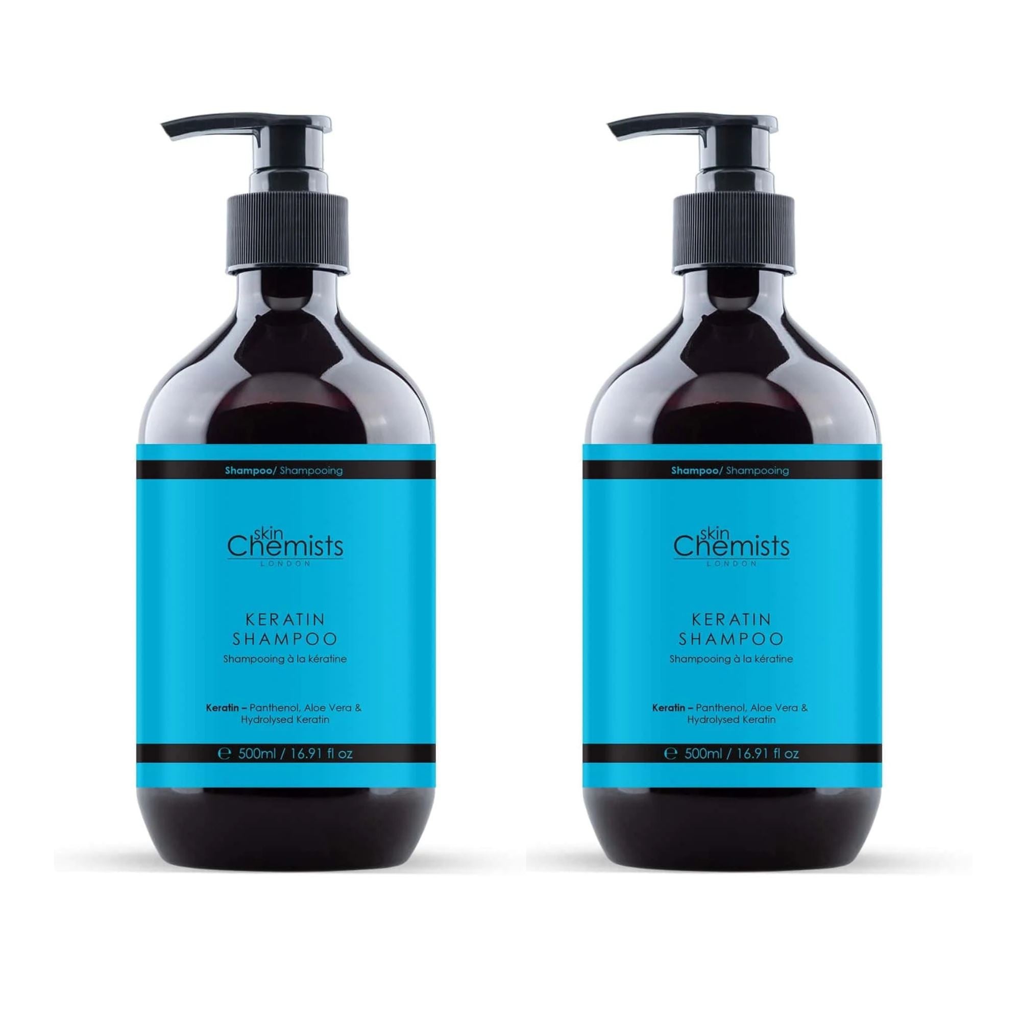 skinChemists Keratin Clarifying Shampoo 500ml Twin Value Savings Pack