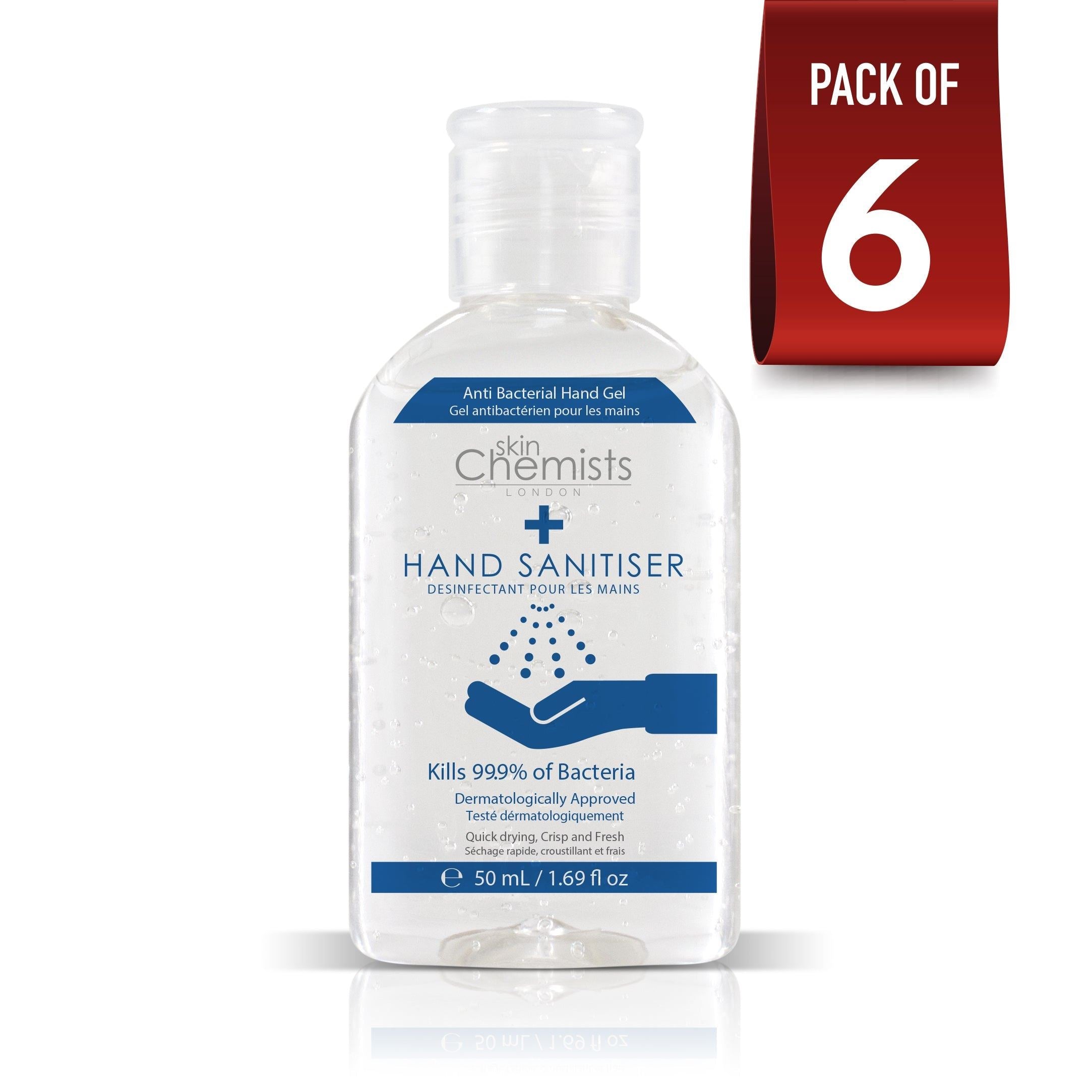 skinChemists Hand Sanitiser 50ml Pack Of 6