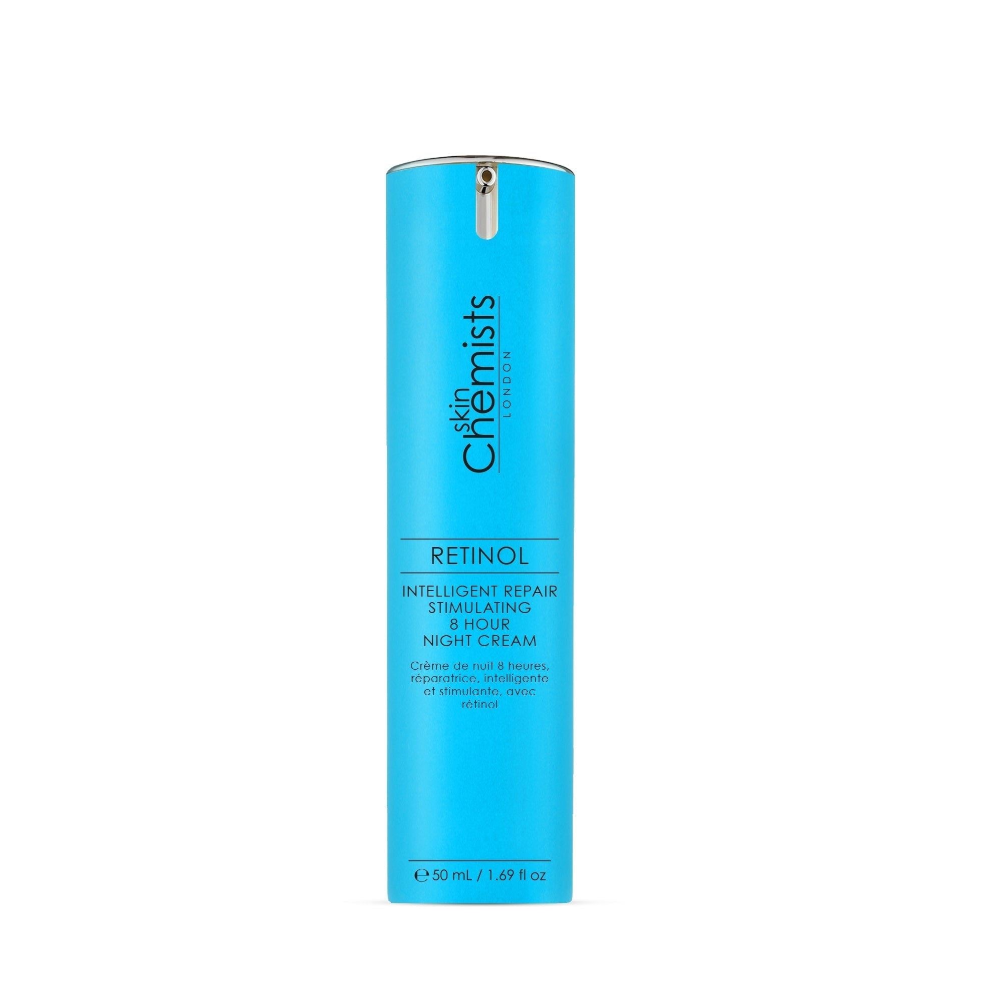 skinChemists Retinol Intelligent Repair Stimulating 8 Hour Night Cream 50ml Twin Value Savings Pack