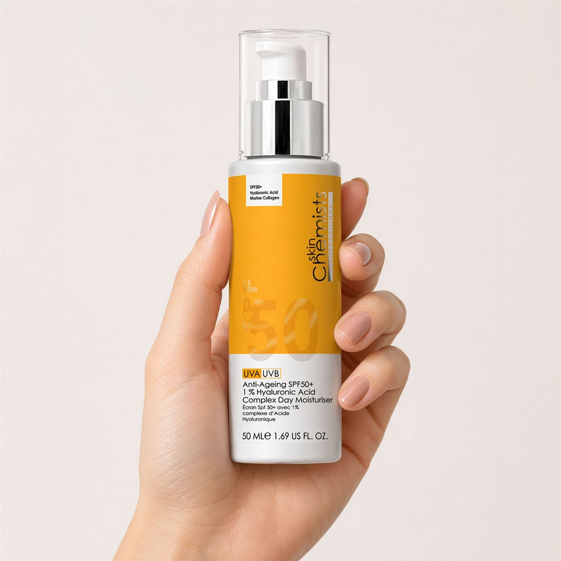 Anti-Ageing SPF50+ 1 % Hyaluronic Acid Complex Day Moisturiser