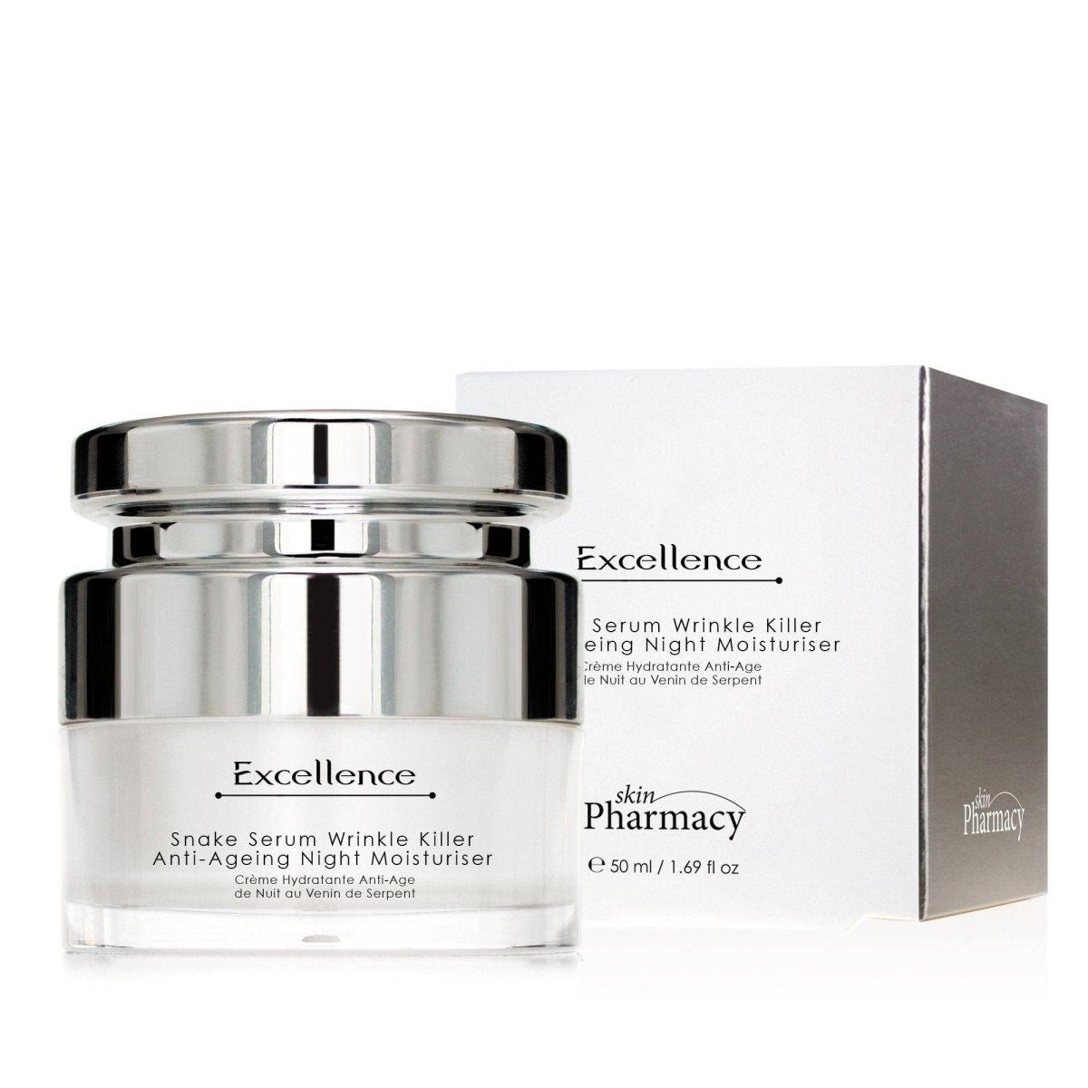 Excellence Wrinkle Killer Snake Serum Anti-Ageing Night Moisturiser 50ml
