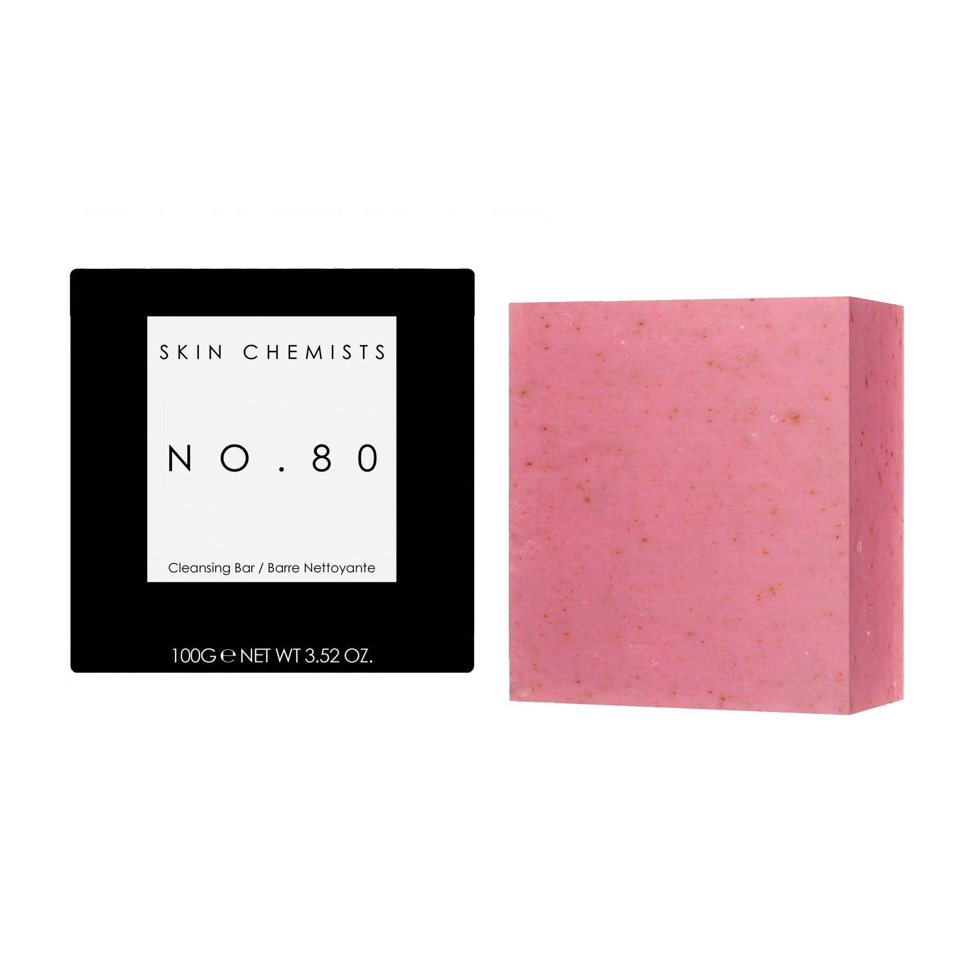 skinChemists No.80 Rose Cleansing Facial Bar 100g Twin Value Savings Pack