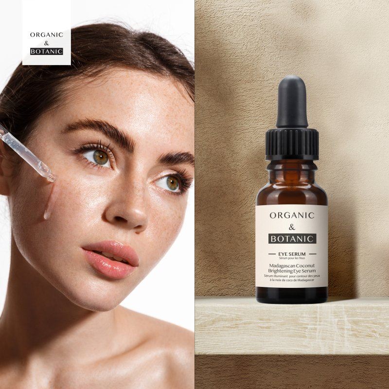 Madagascan Coconut Eye Serum - 15ml - Hydrating & Depuffing with Aloe Vera & Vitamin E for Refreshed, Youthful Eyes