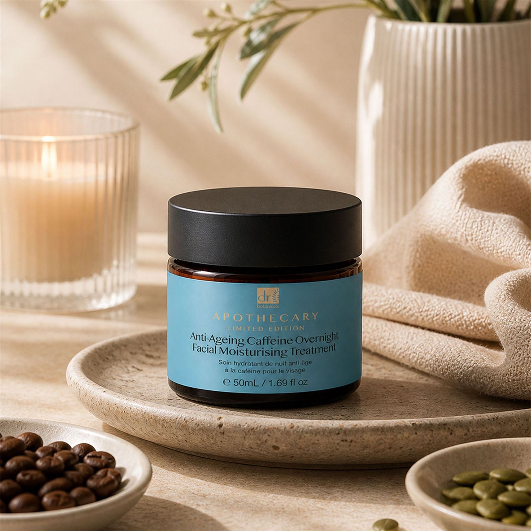 Anti-Ageing Caffeine Overnight Facial Moisturising Treatment 50ml