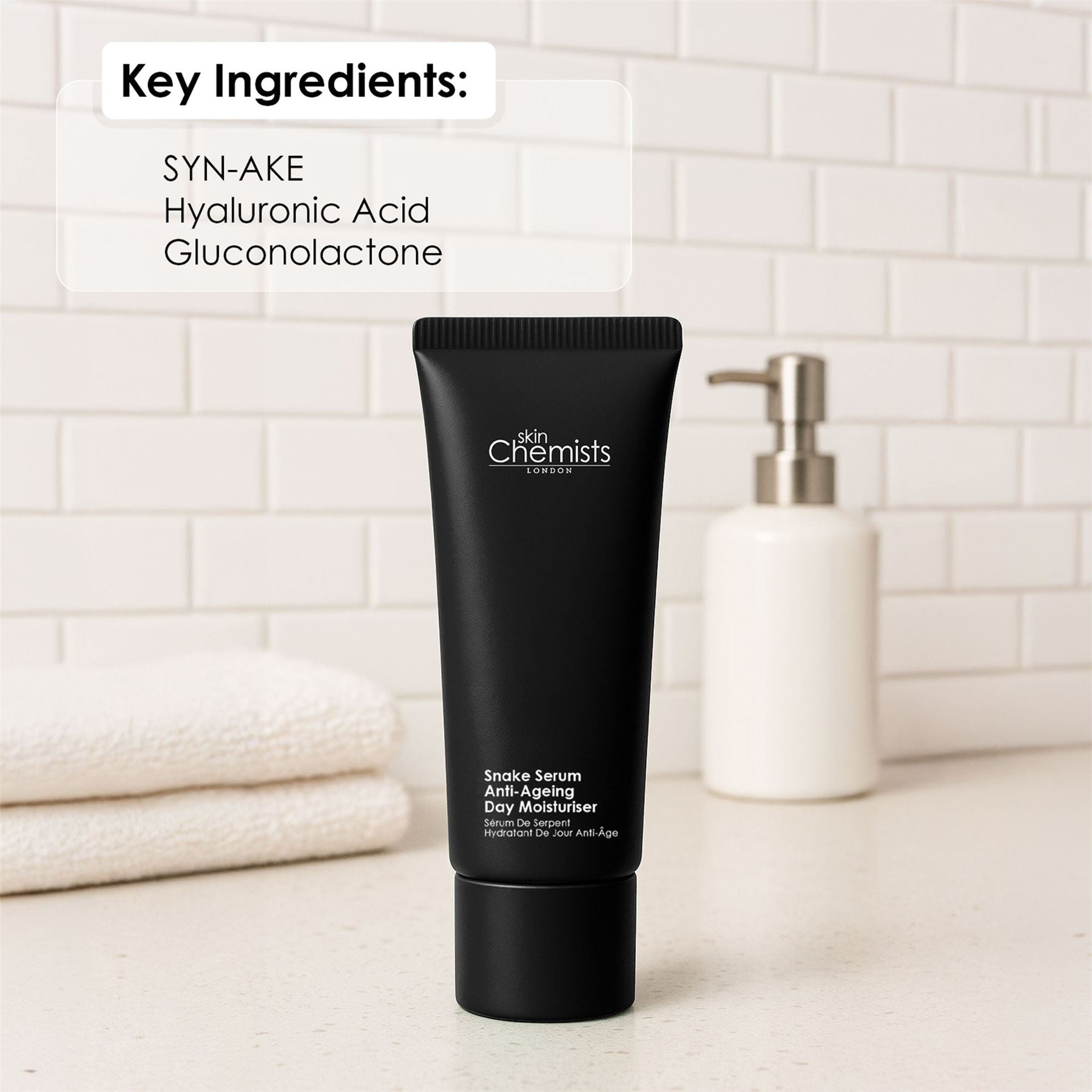 skinChemists Snake Serum Anti-Ageing Day Moisturiser 50ml Duo Set