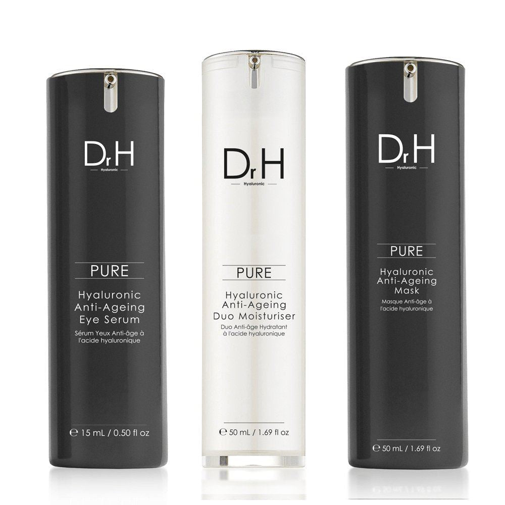 Hyaluronic Acid Eye Serum, Duo Moisturiser & Mask Kit