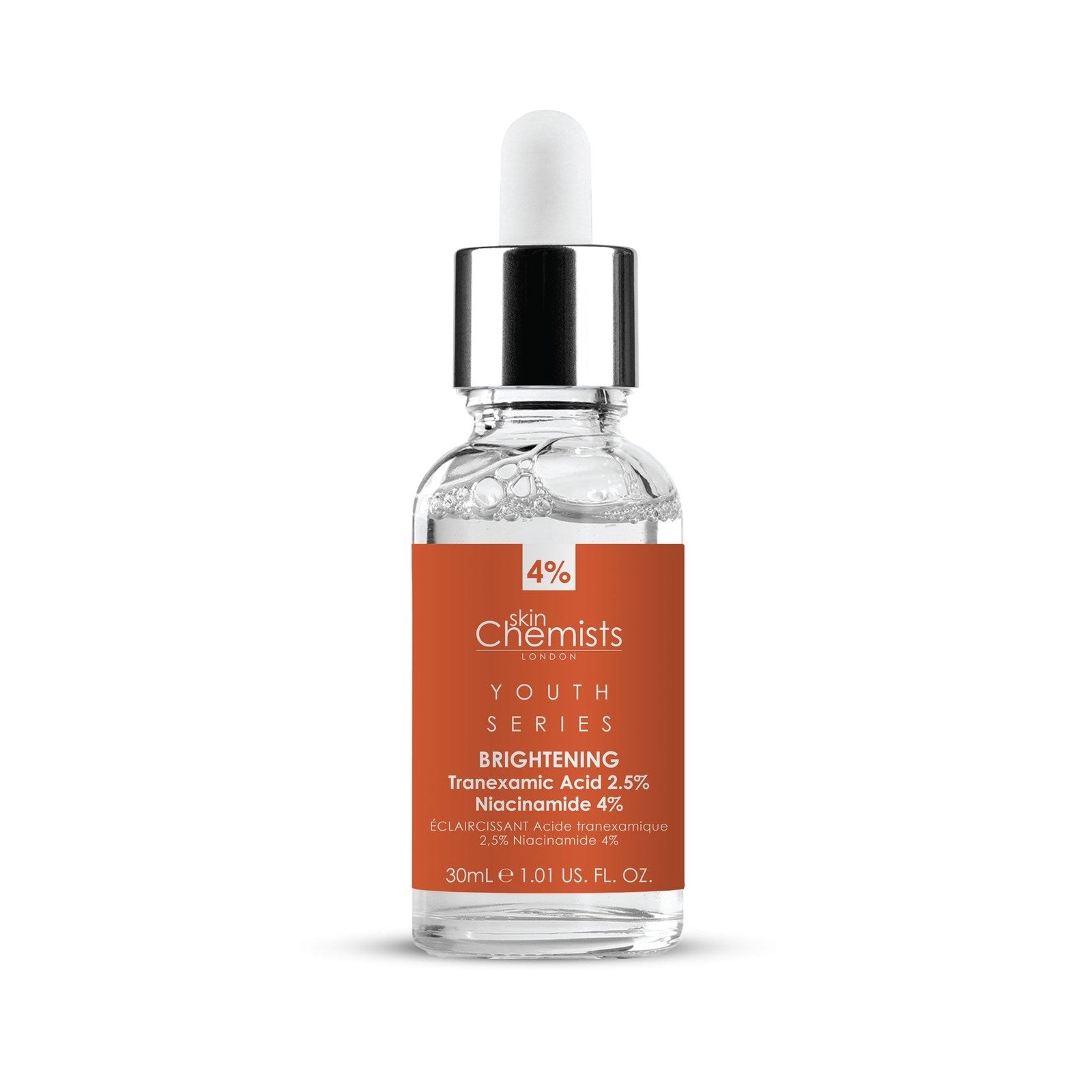 Tranexamic Acid 2.5%, Niacinamide 4% Brightening Facial Serum 30ml - skinChemists