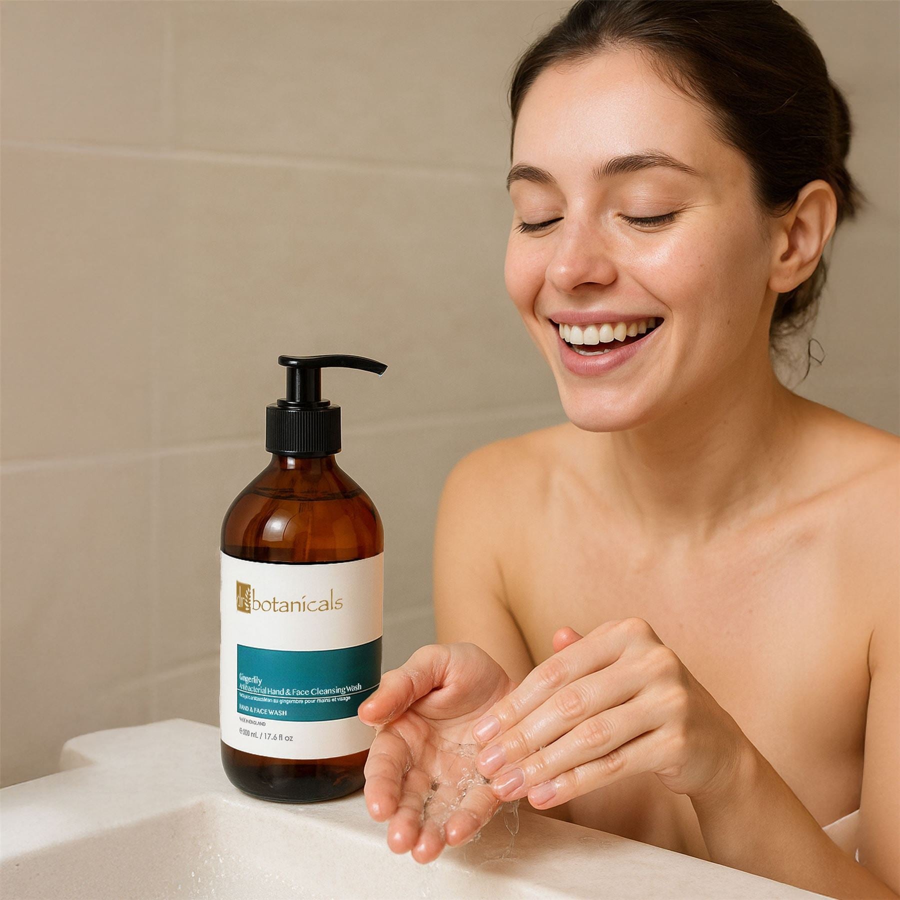 Dr Botanicals Gingerlily Hand & Face Cleansing Wash 500ml Twin Value Savings Pack