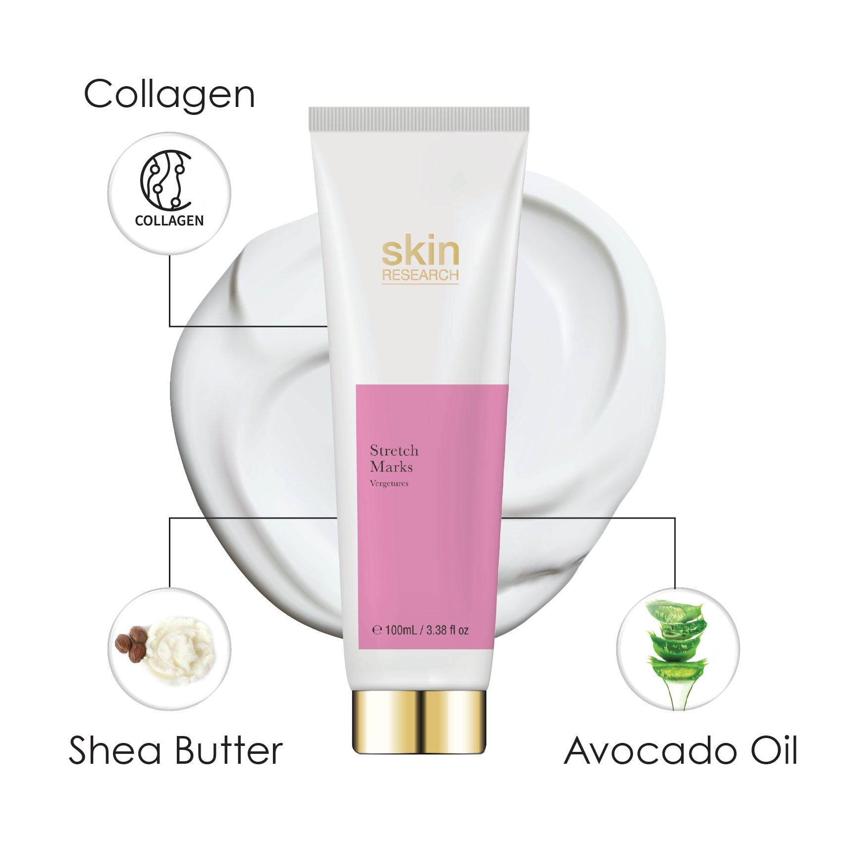 Skin Research Stretch Marks 100ml Twin Value Savings Pack