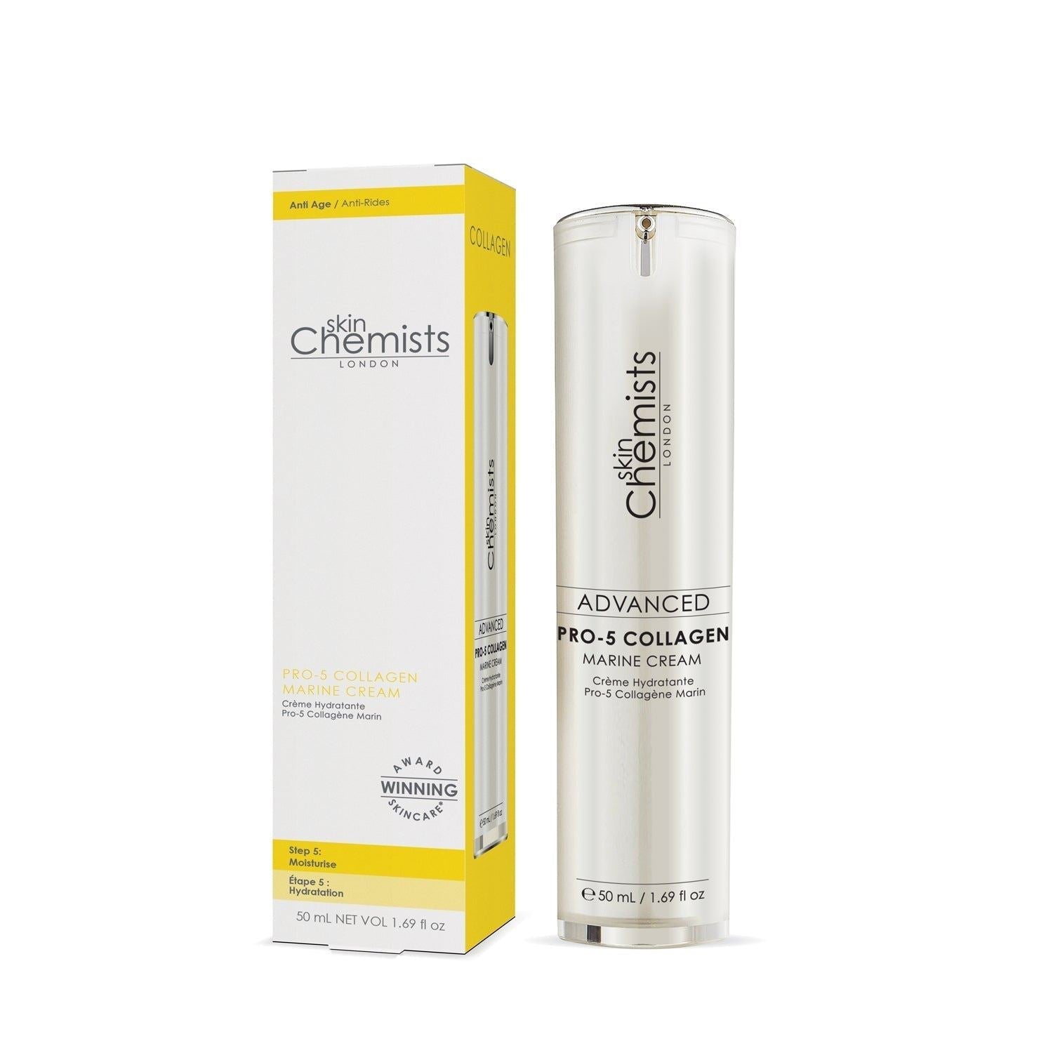 skinChemists Advanced Pro-5 Collagen Marine Cream 50ml Twin Value Savings Pack
