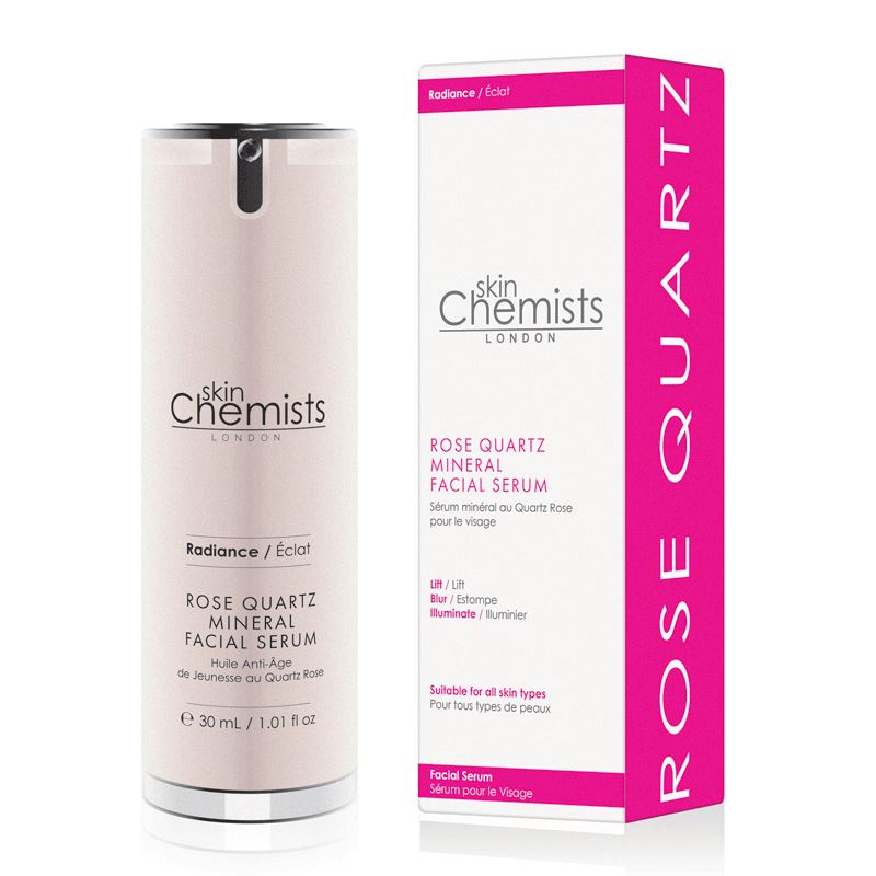 skinChemists Rose Quartz Mineral Facial Serum 30ml Twin Savings Pack