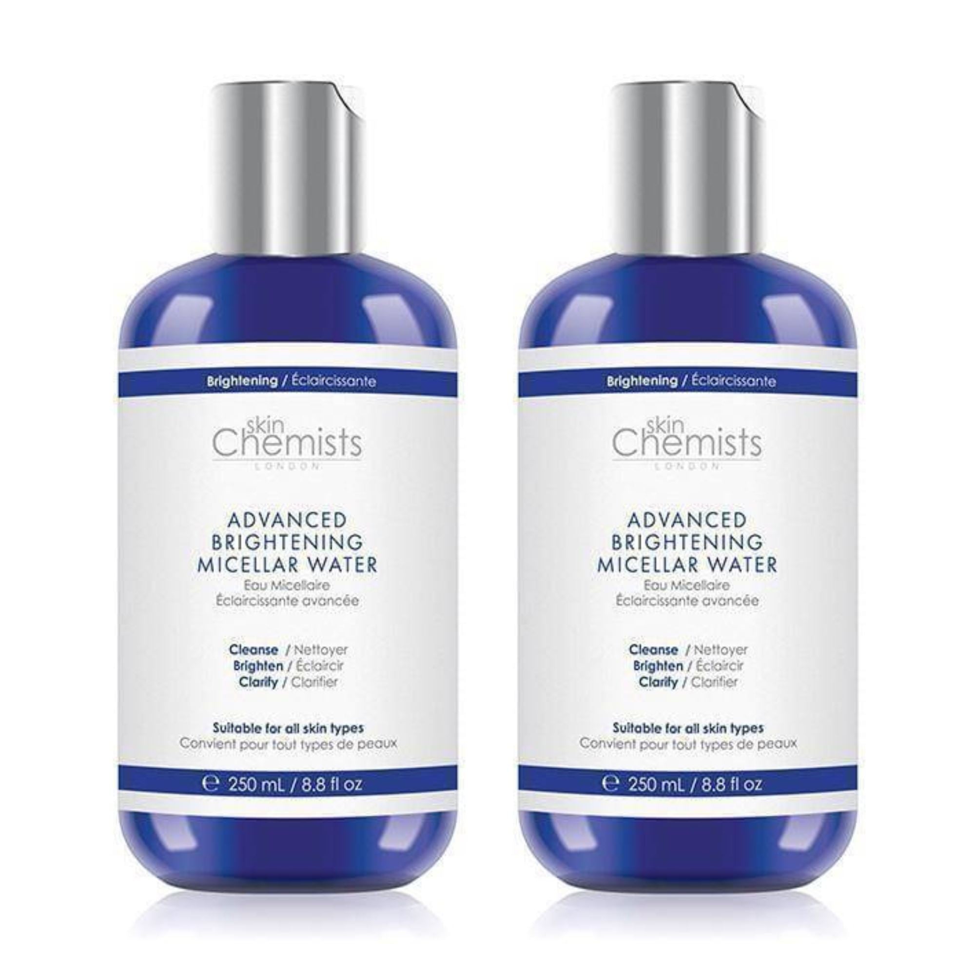 skinChemists Advanced Brightening Marine Micellar Water 250ml Twin Savings Pack