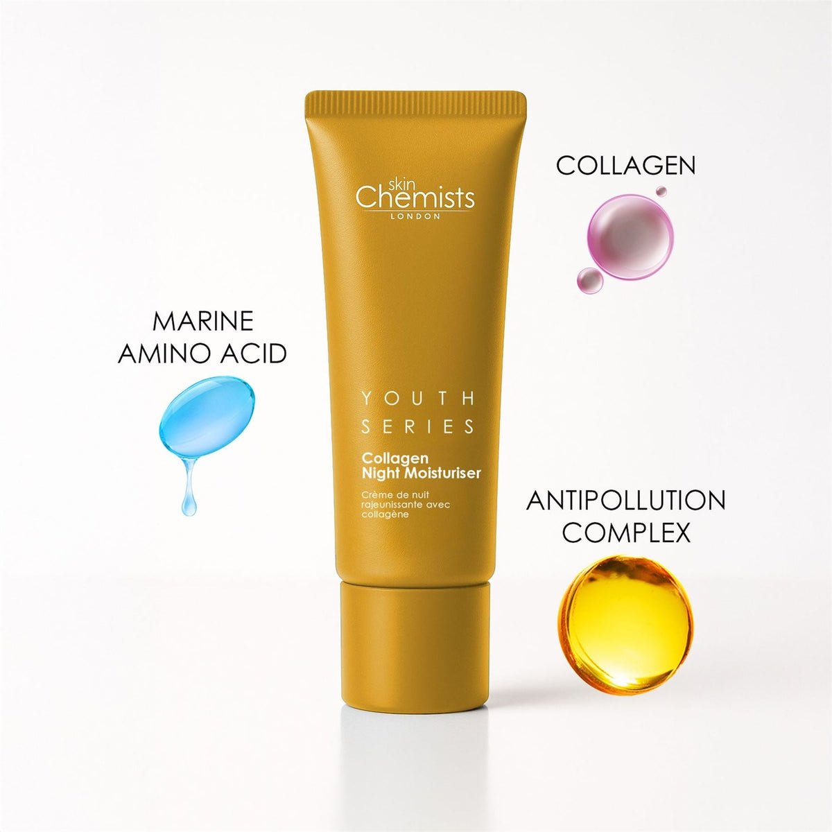 1% Collagen Night Moisturiser 50ml (Vegan) - skinChemists