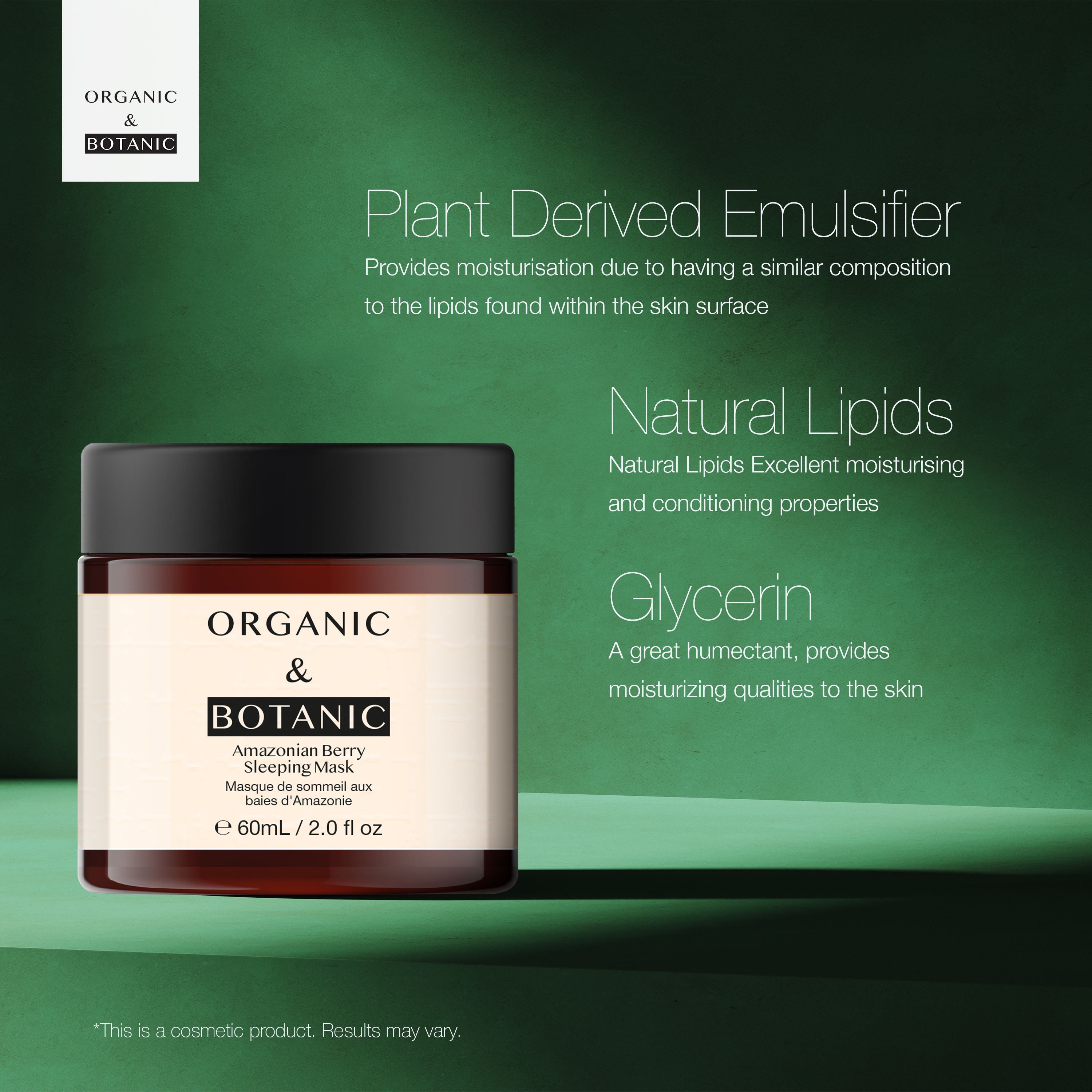 OB Amazonian Berry Serum and Sleeping Mask + Madagascan Coconut Day Cream and Eye Serum