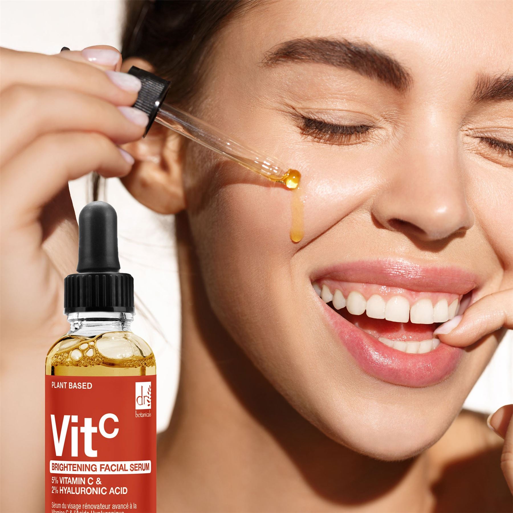 Brightening Facial Serum with 5% Vitamin C & 2% Hyaluronic Acid – 30ml