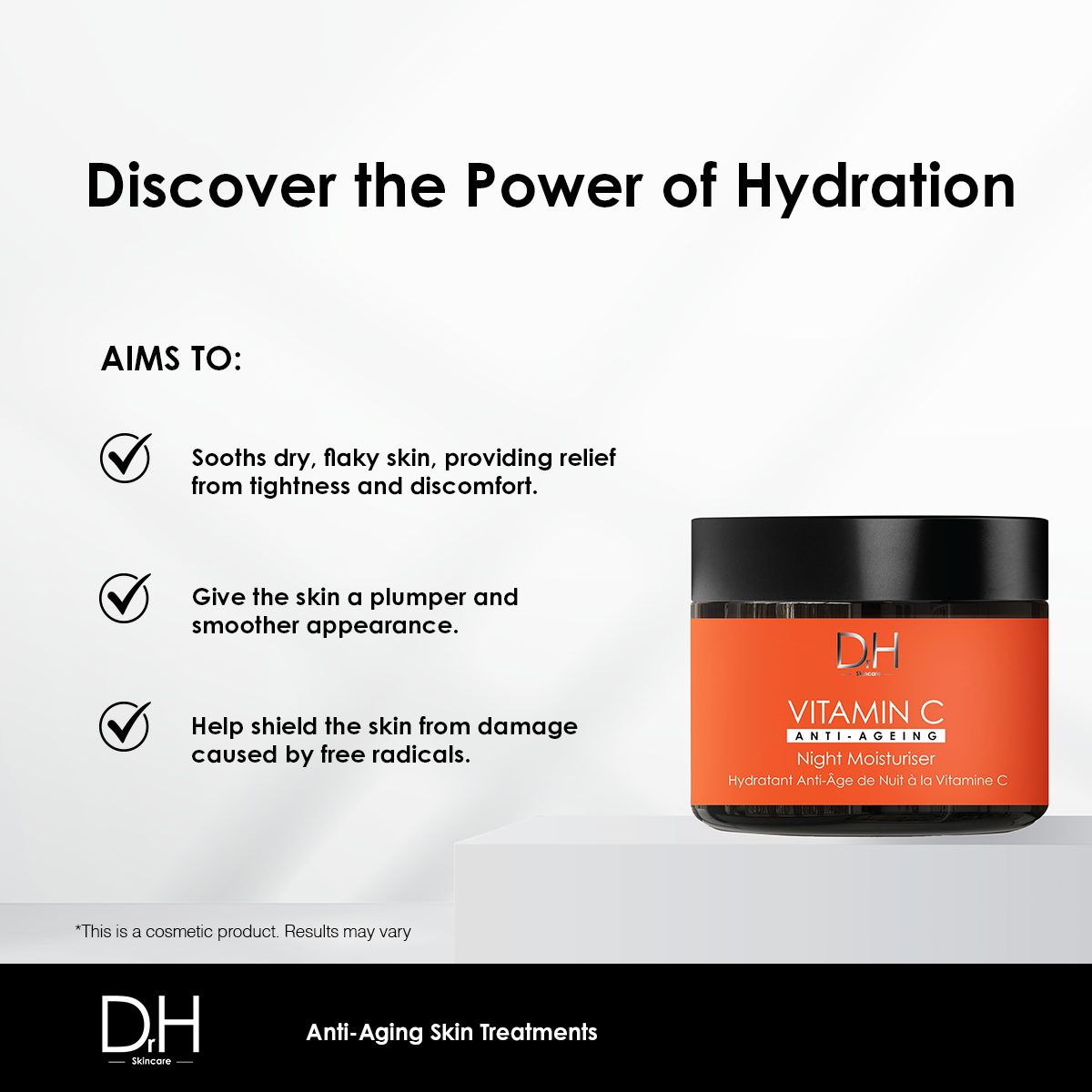 Dr H Vitamin C Anti-Ageing Night Moisturiser 60ml - skinChemists