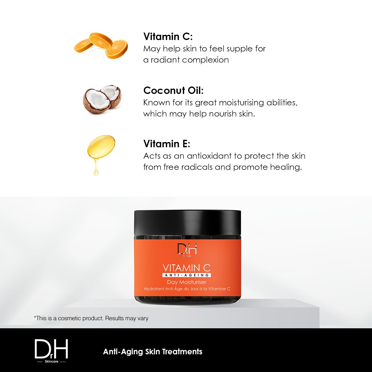 Dr H Vitamin C Anti-Ageing Day Moisturiser 60ml - skinChemists