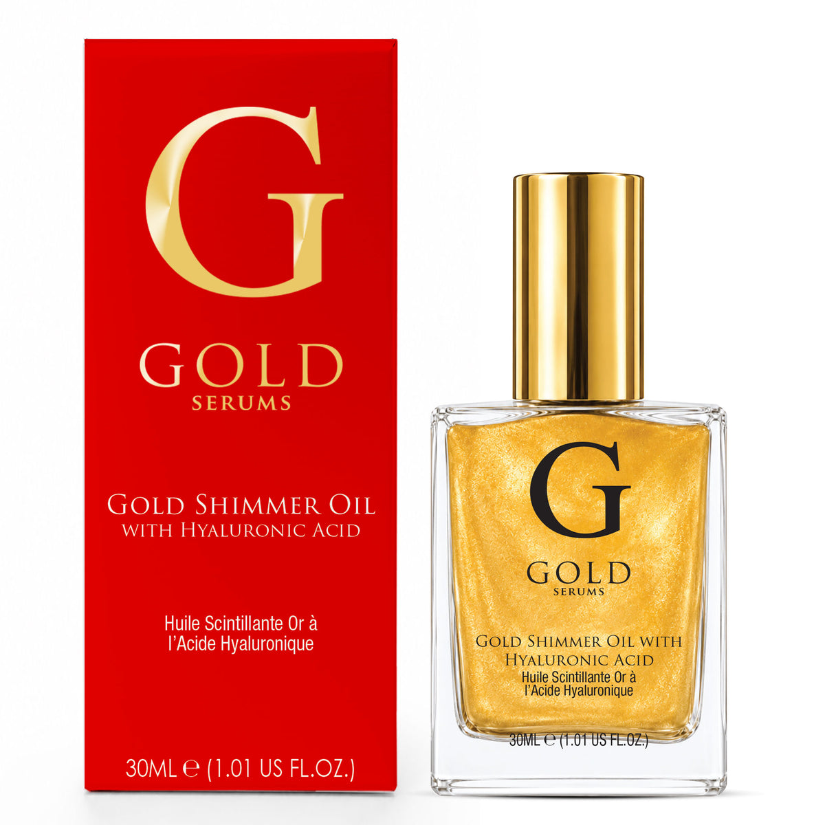 Gold Shimmer Oil with Hyaluronic Acid 30ml