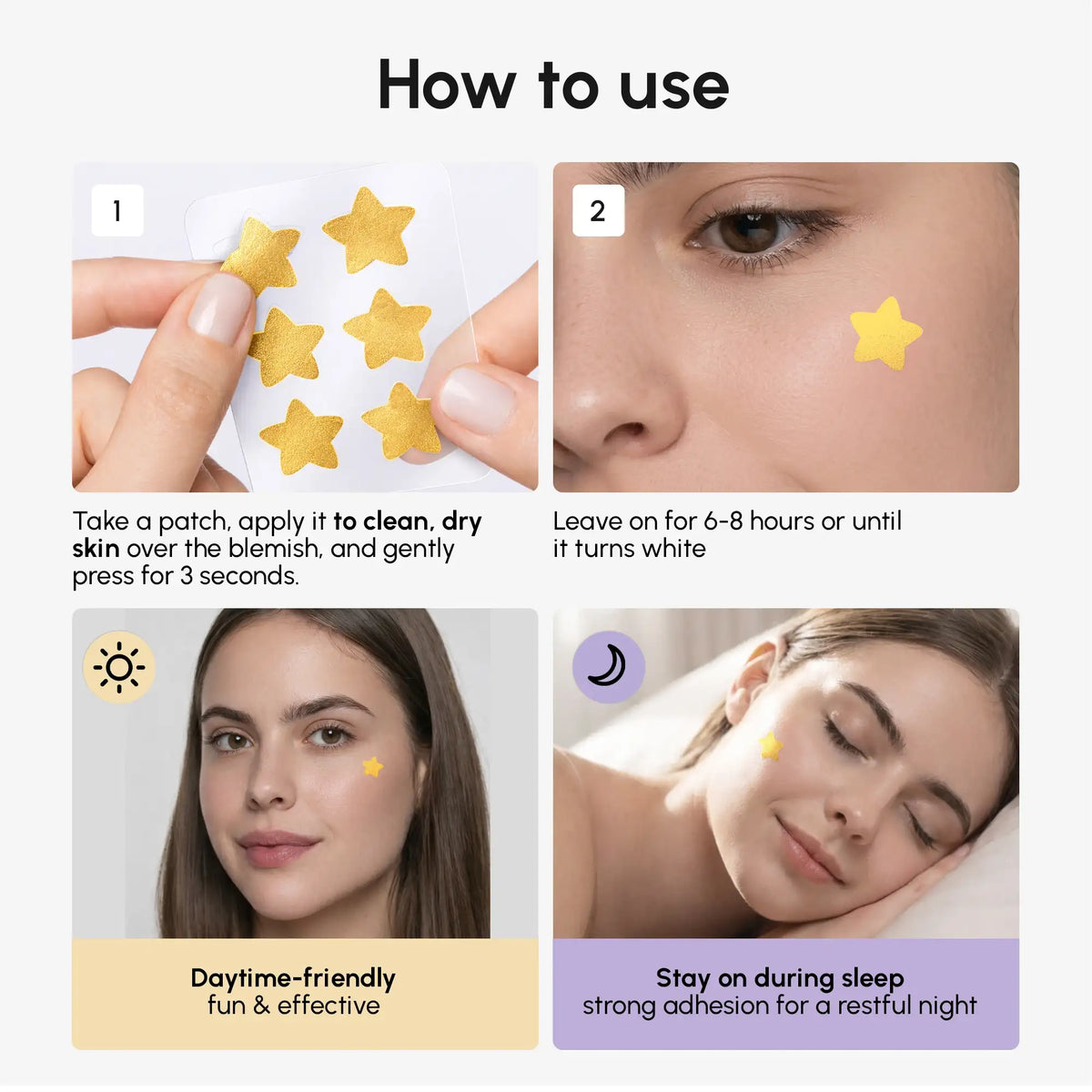 Gold Star Pimple & Acne Patches