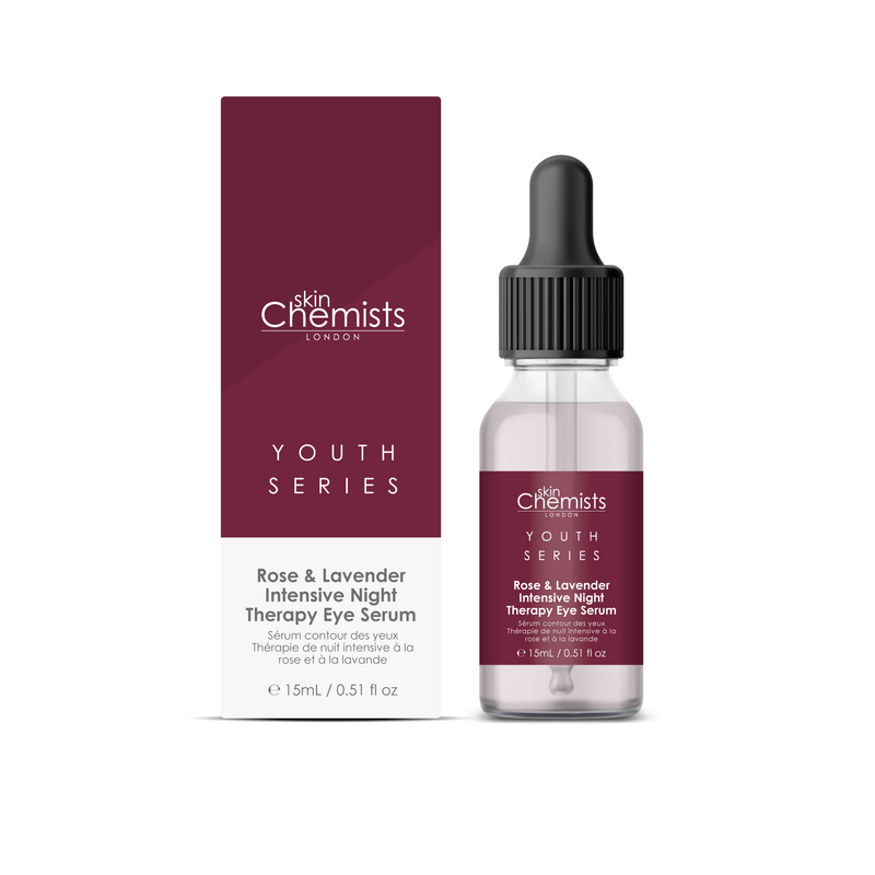 skinChemists Youth Series Rose & Lavender Intensive Night Therapy Eye Serum 15ml