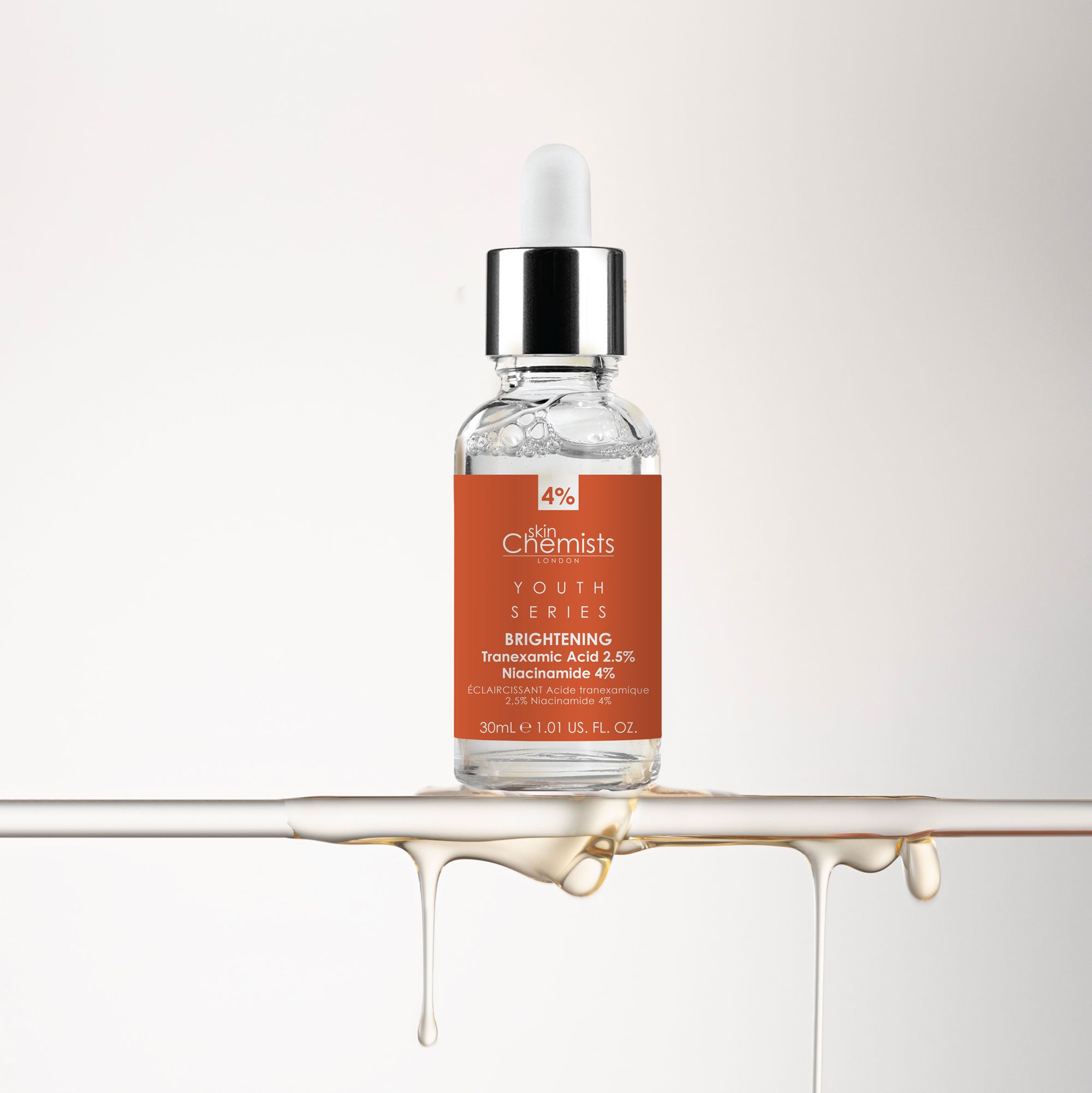 Tranexamic Acid 2.5%, Niacinamide 4% Brightening Facial Serum 30ml - skinChemists