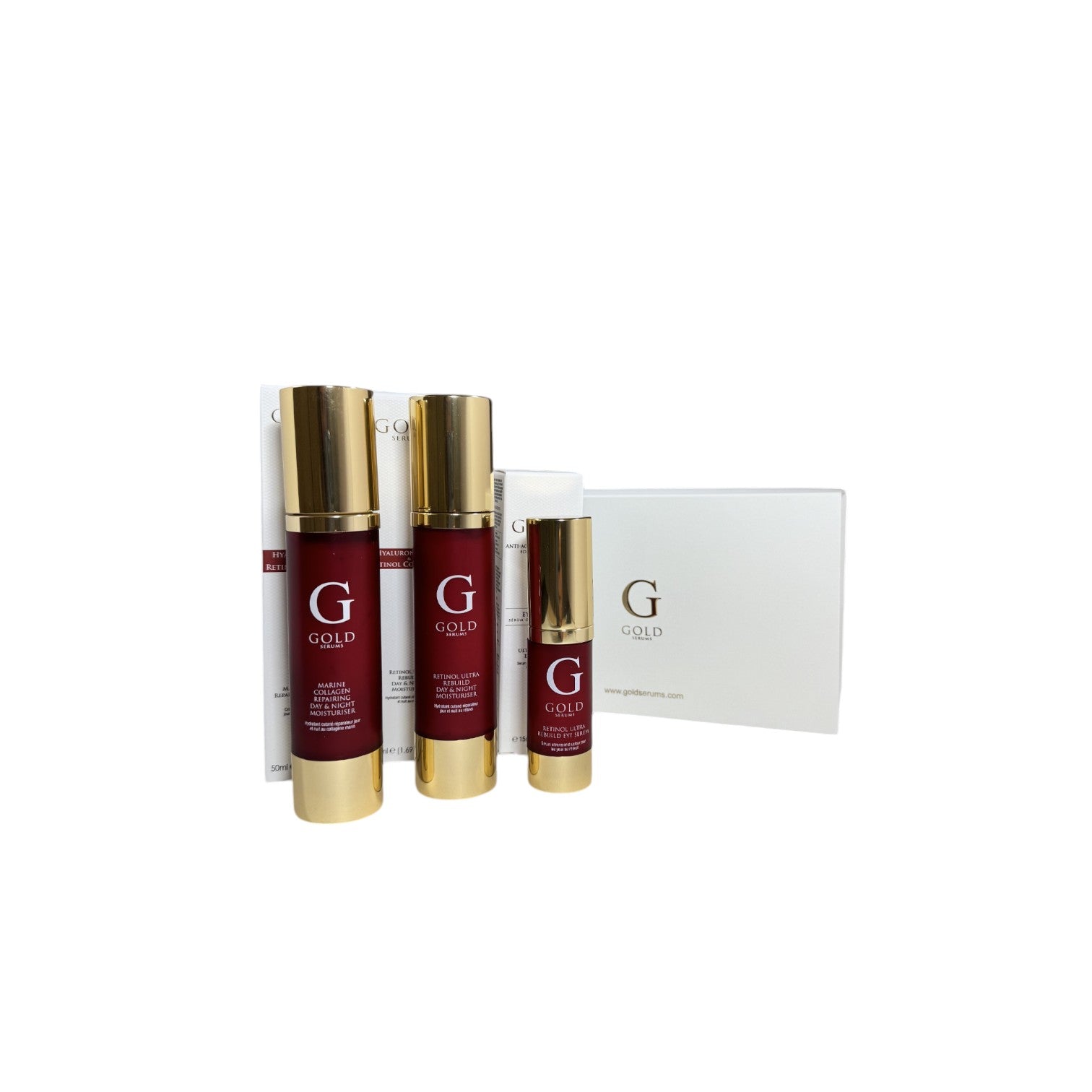 Gold Serums Marine Collagen & Retinol Christmas Gift Set - skinChemists