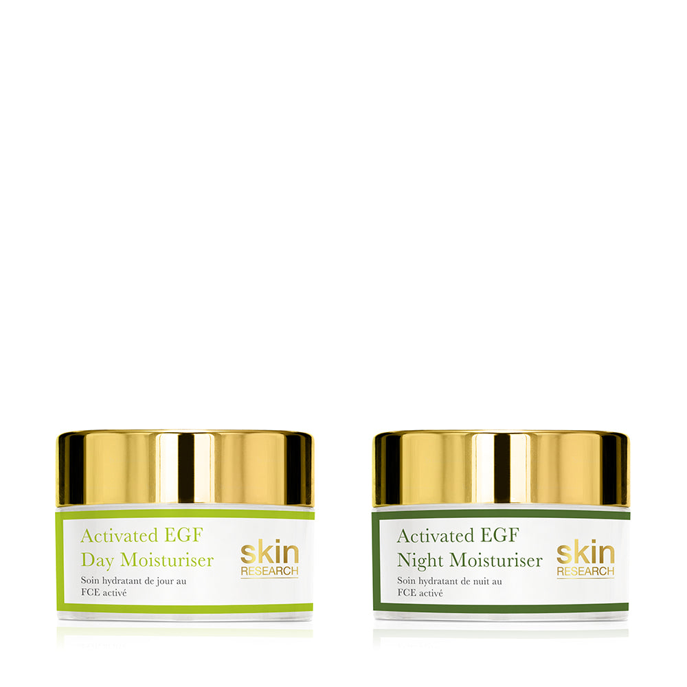 K2 Activated EGF day moisturiser + Activated EGF night moisturiser