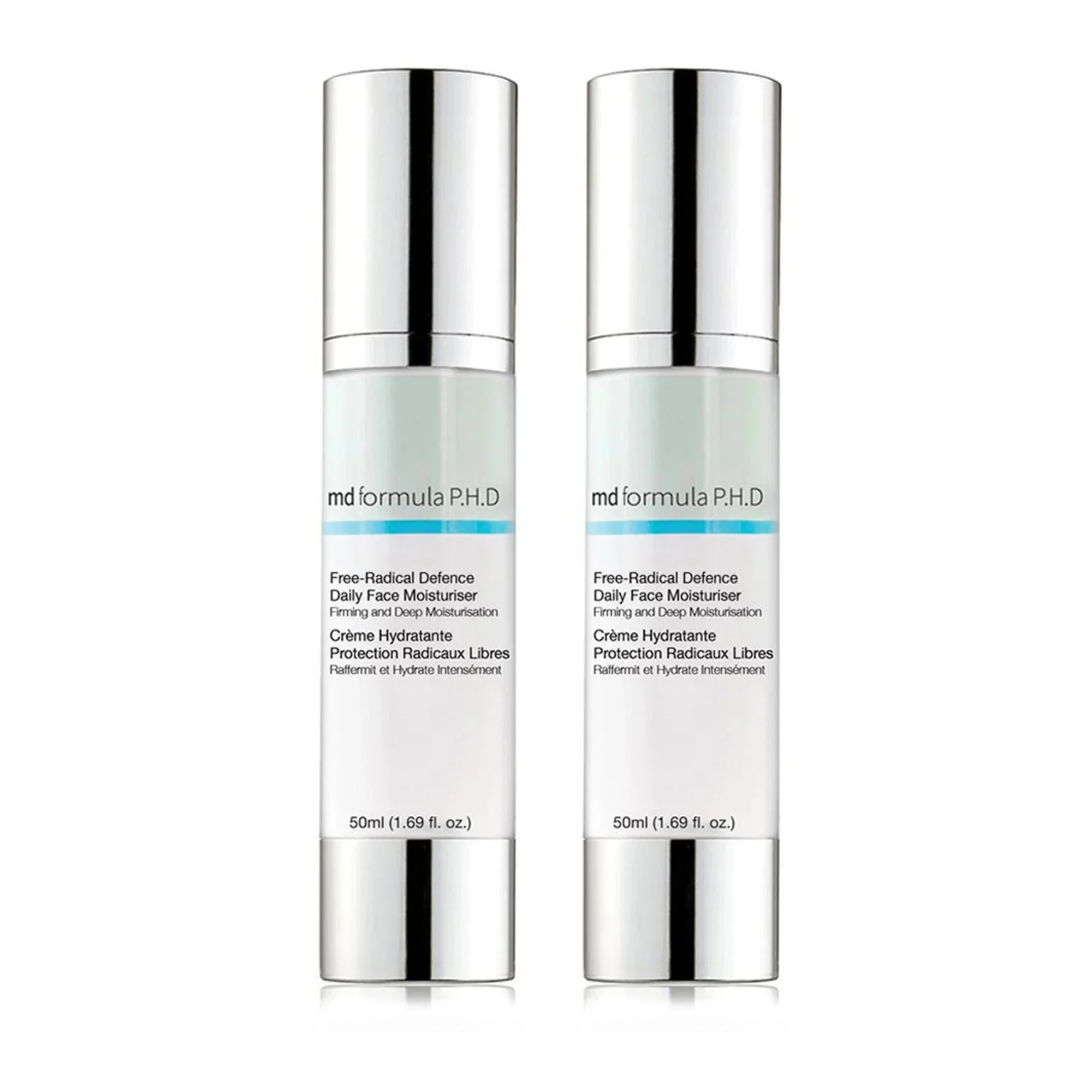 MD Formula Free Radical Defence Daily Moisturiser 50ml Twin Value Savings Pack