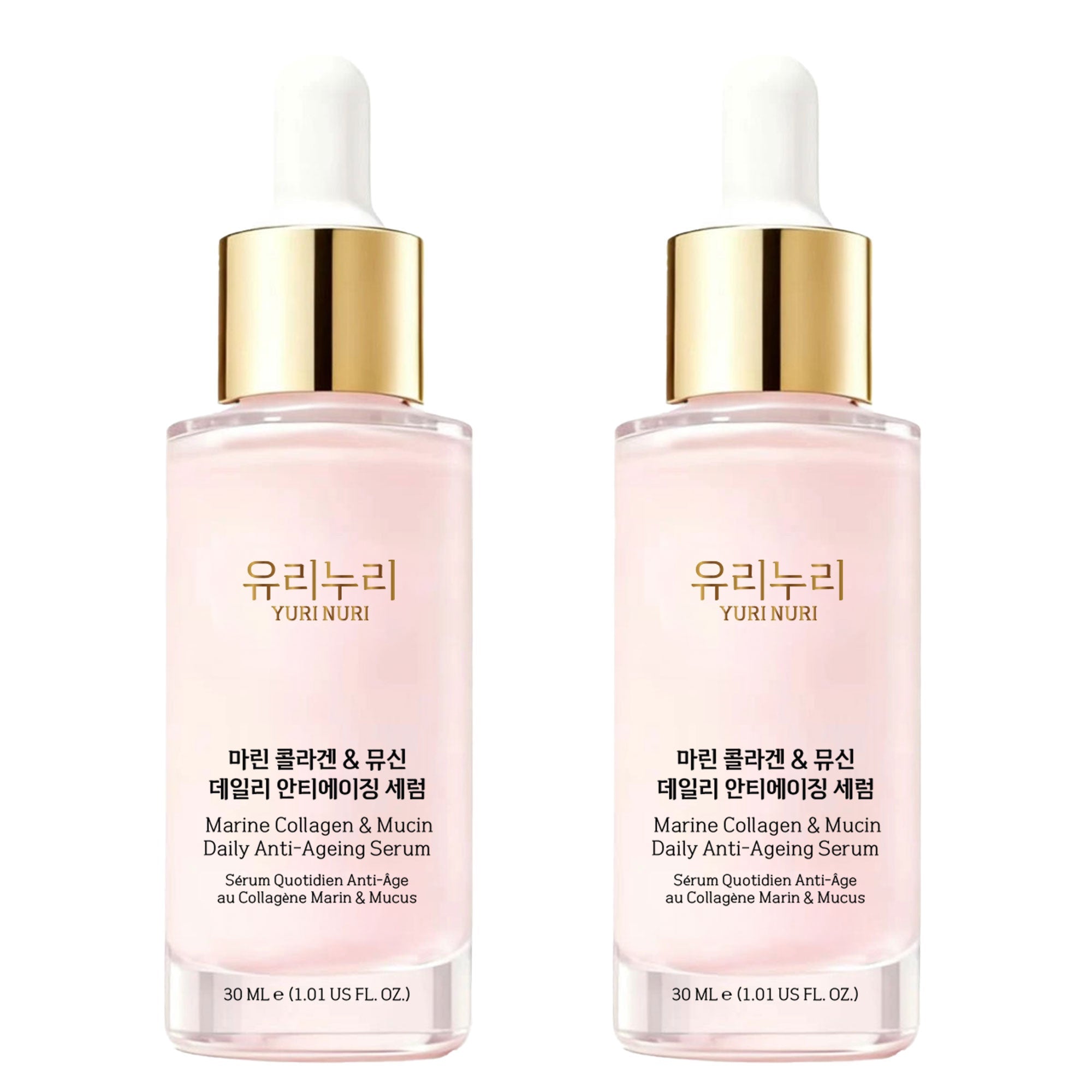 Yuri Nuri Marine Collagen & Mucin Daily Anti-Ageing Serum 30ml | 2-Pack