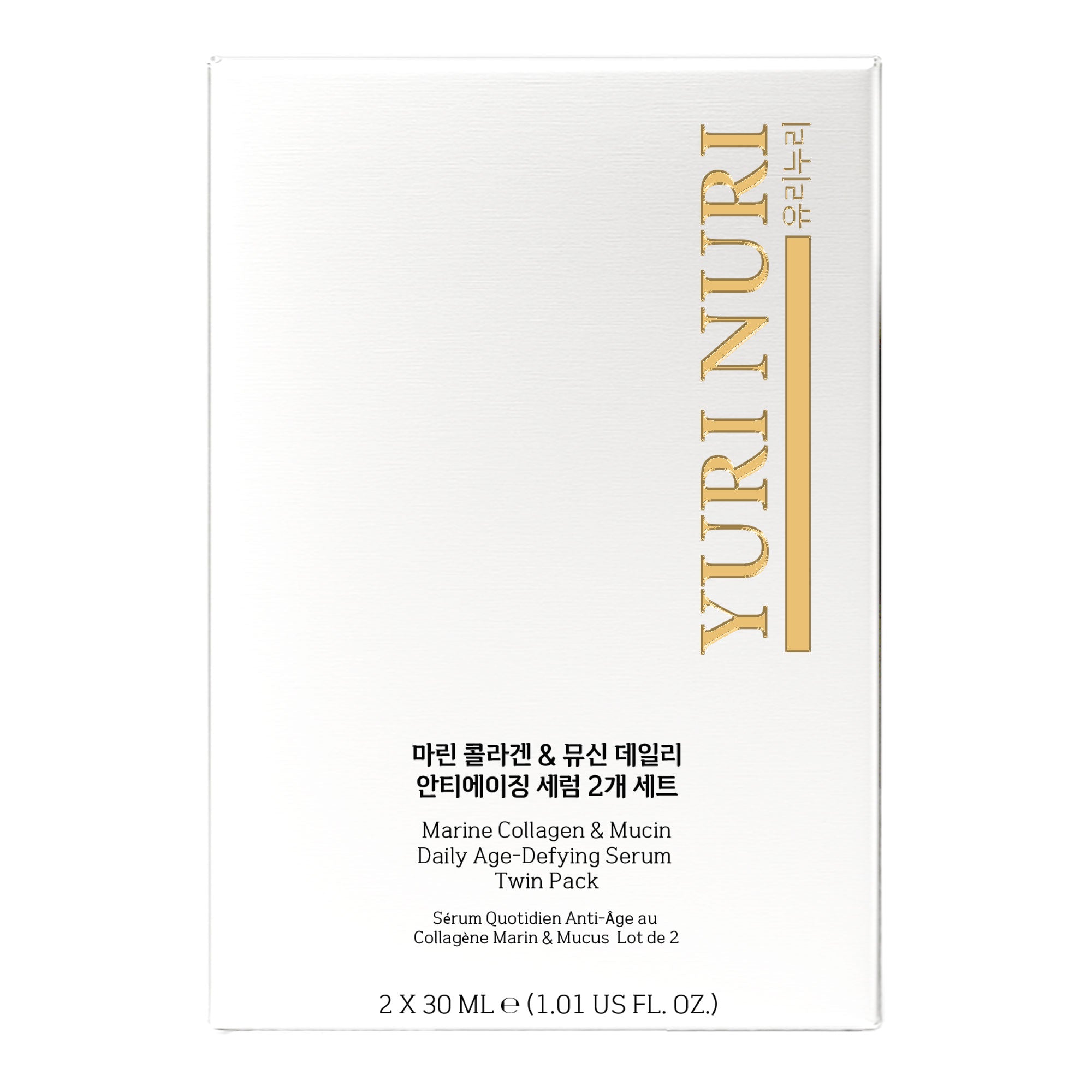 Yuri Nuri Marine Collagen & Mucin Daily Anti-Ageing Serum 30ml | 2-Pack