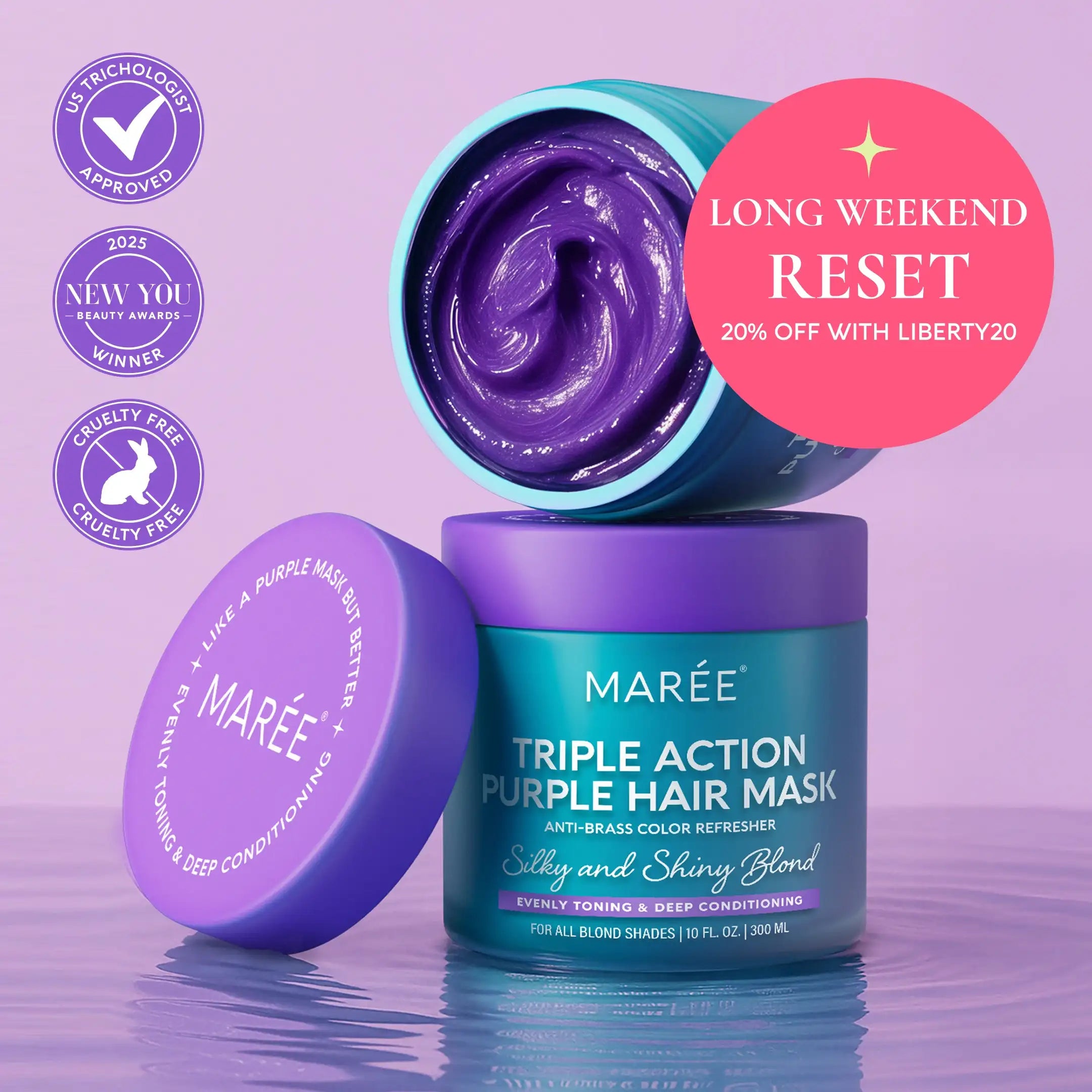 Purple Mask for Blonde Hair