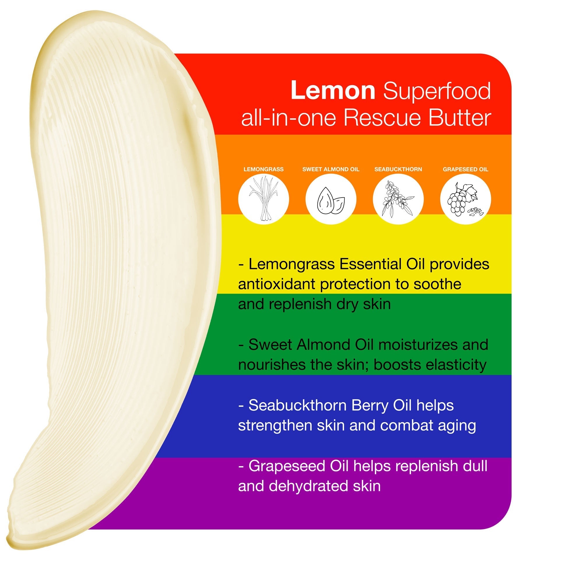 Pride Edition Lemon Superfood All-In-One Rescue Butter 50ml - skinChemists