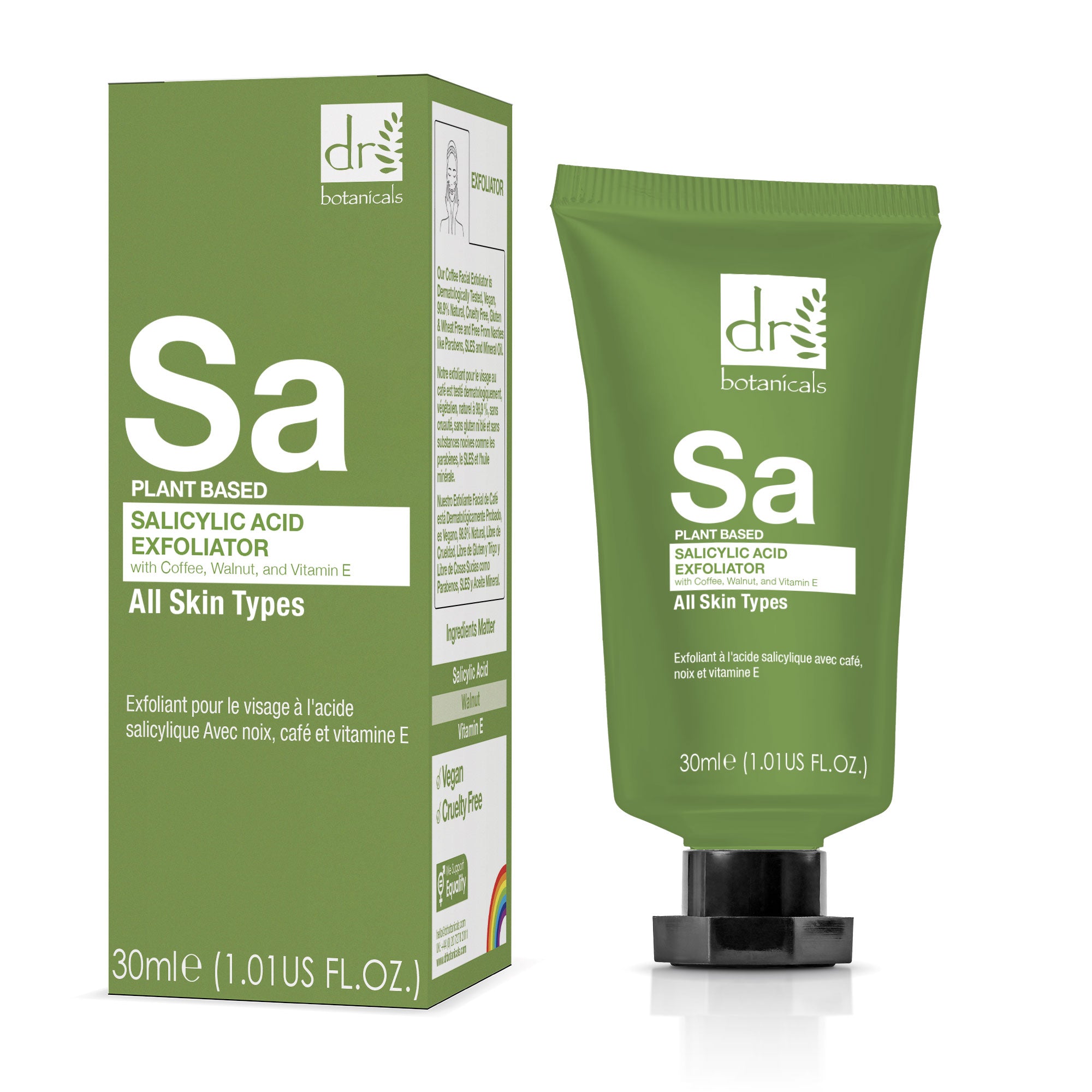 Salicylic Acid Exfoliator with Coffee, Walnut & Vitamin E - skinChemists