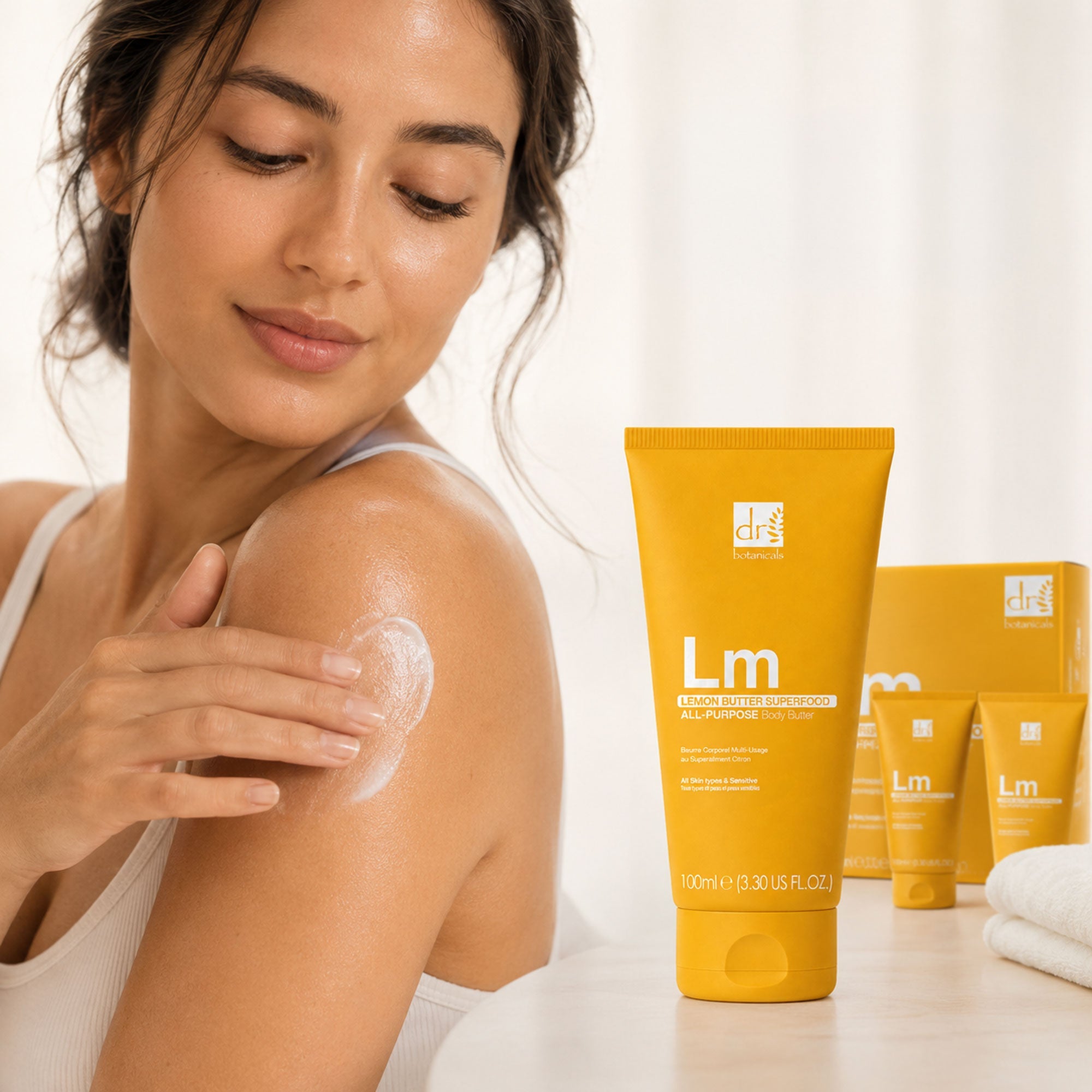 Lemon Superfood All-Purpose Body Butter 100ml 3-Pack lifestyle
