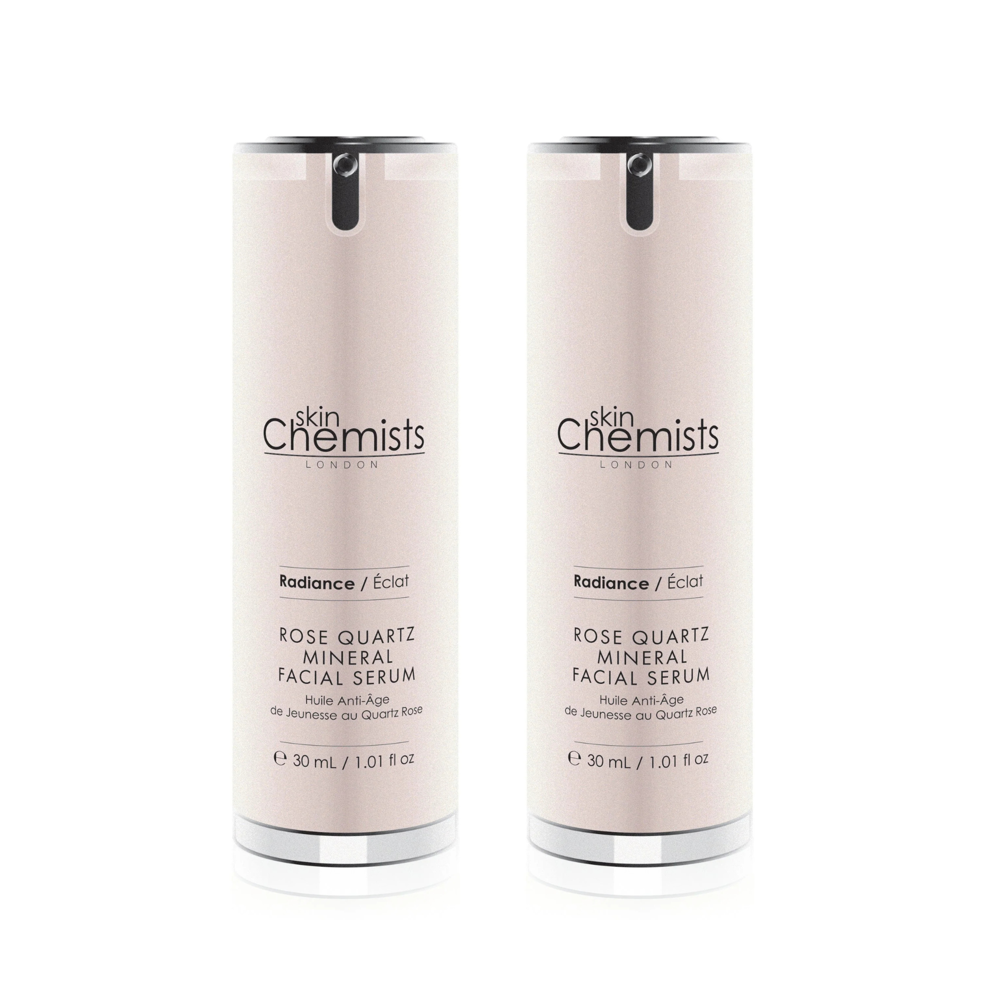 skinChemists Rose Quartz Mineral Facial Serum 30ml Twin Savings Pack