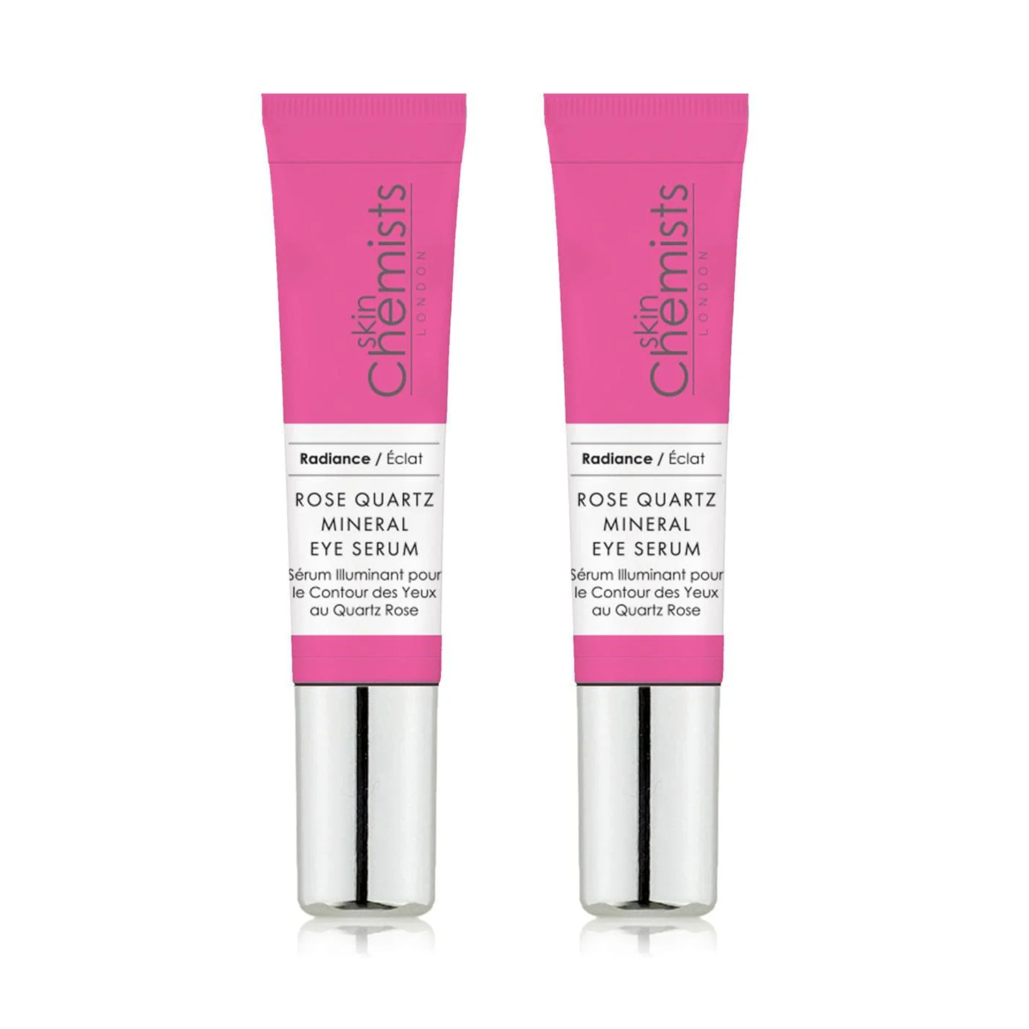 skinChemists Rose Quartz Mineral Eye Serum 15ml Twin Value Savings Pack