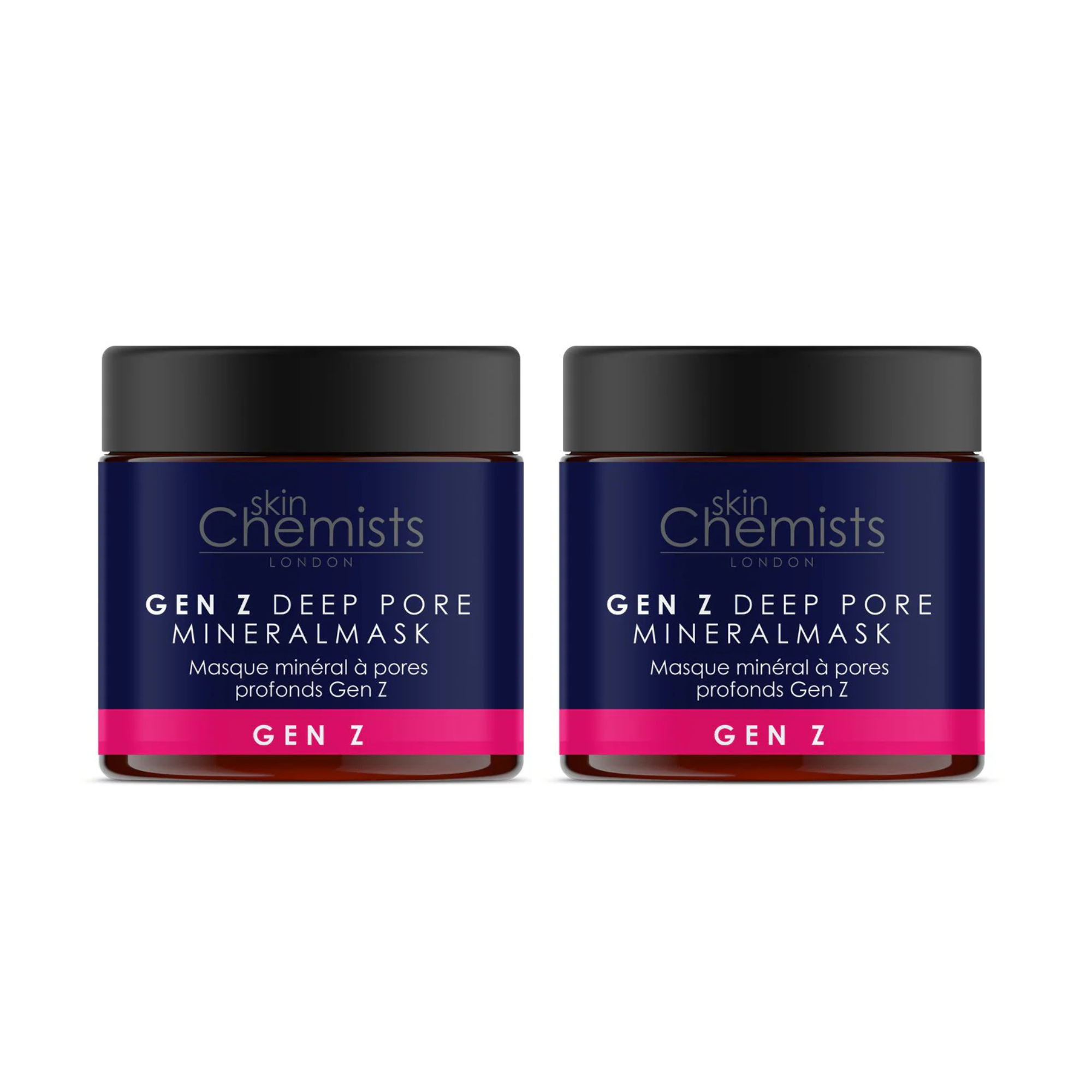 skinChemists Gen Z Deep Pore Clay Mask 60ml Twin Value Savings Pack - skinChemists